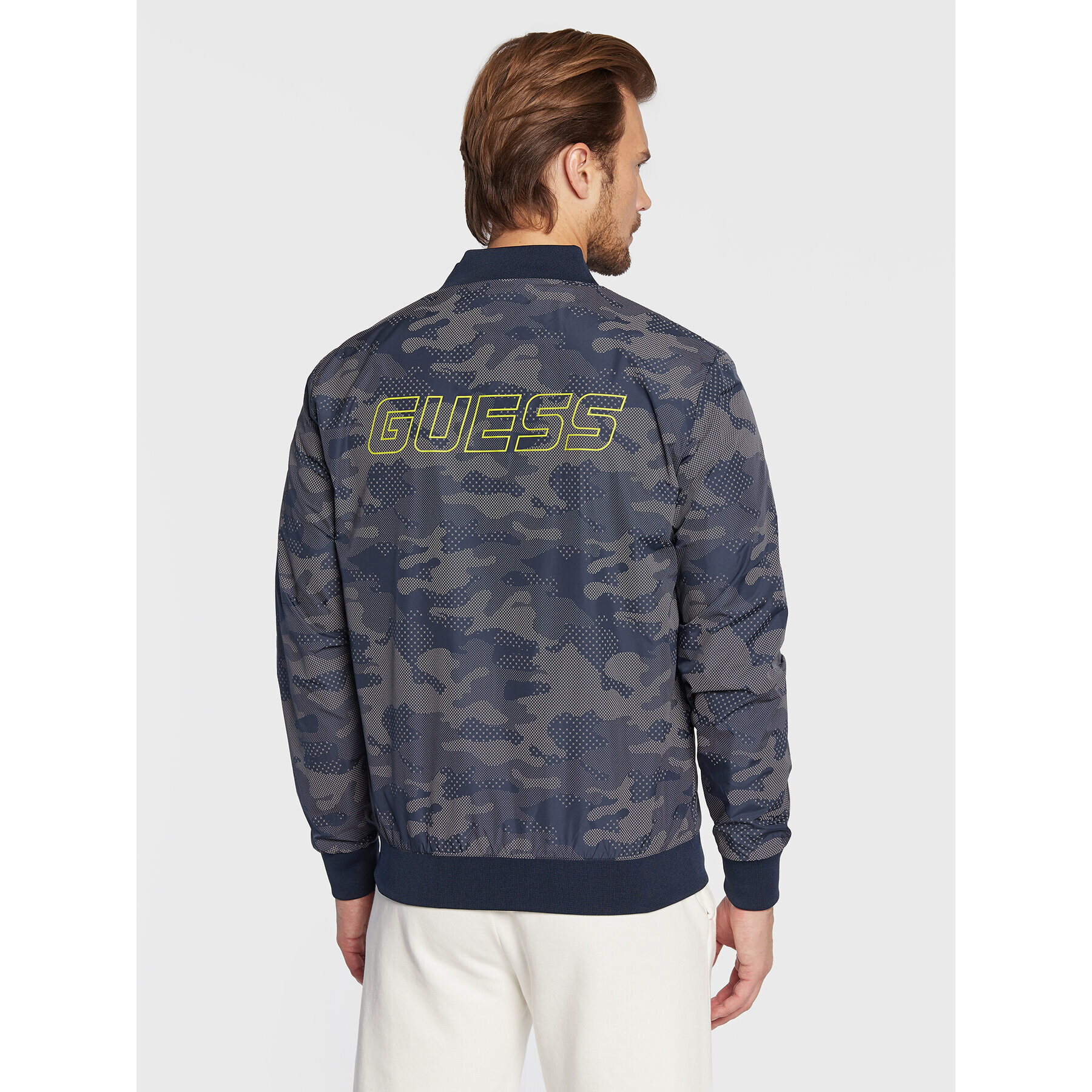 Guess Geacă bomber Z3RL04 WF3M0 Bleumarin Regular Fit - Pled.ro