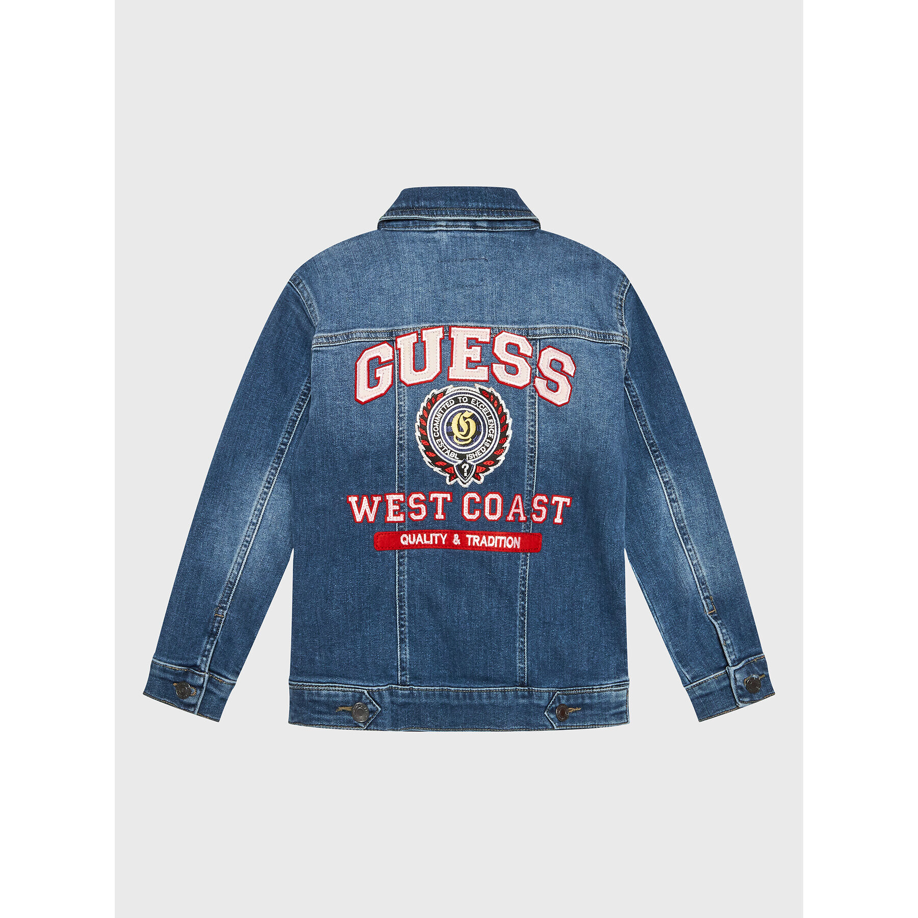 Guess Geacă de blugi L3RL08 D4GV0 Albastru Regular Fit - Pled.ro