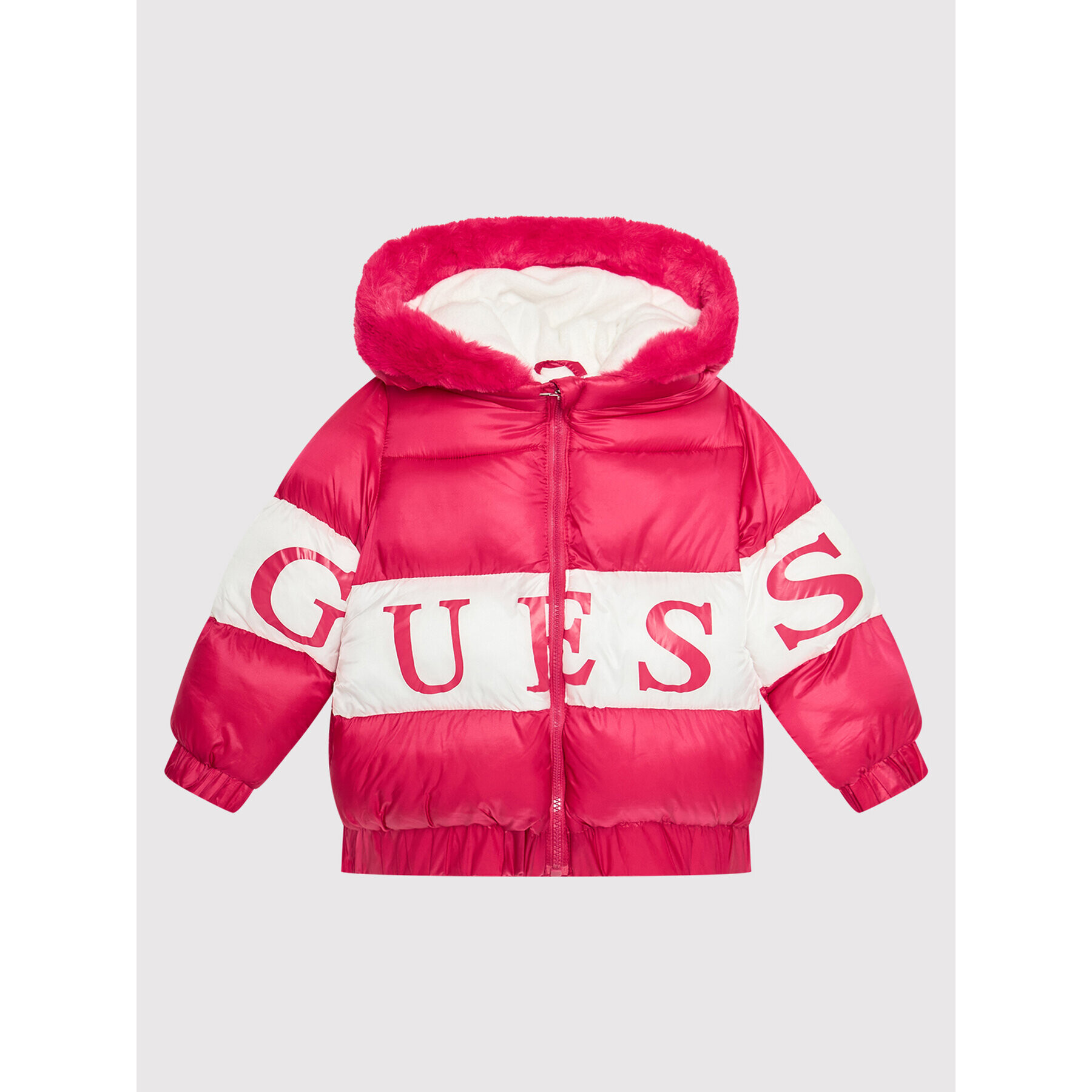 Guess Geacă din puf H1BT00 WE8Z0 Roz Regular Fit - Pled.ro