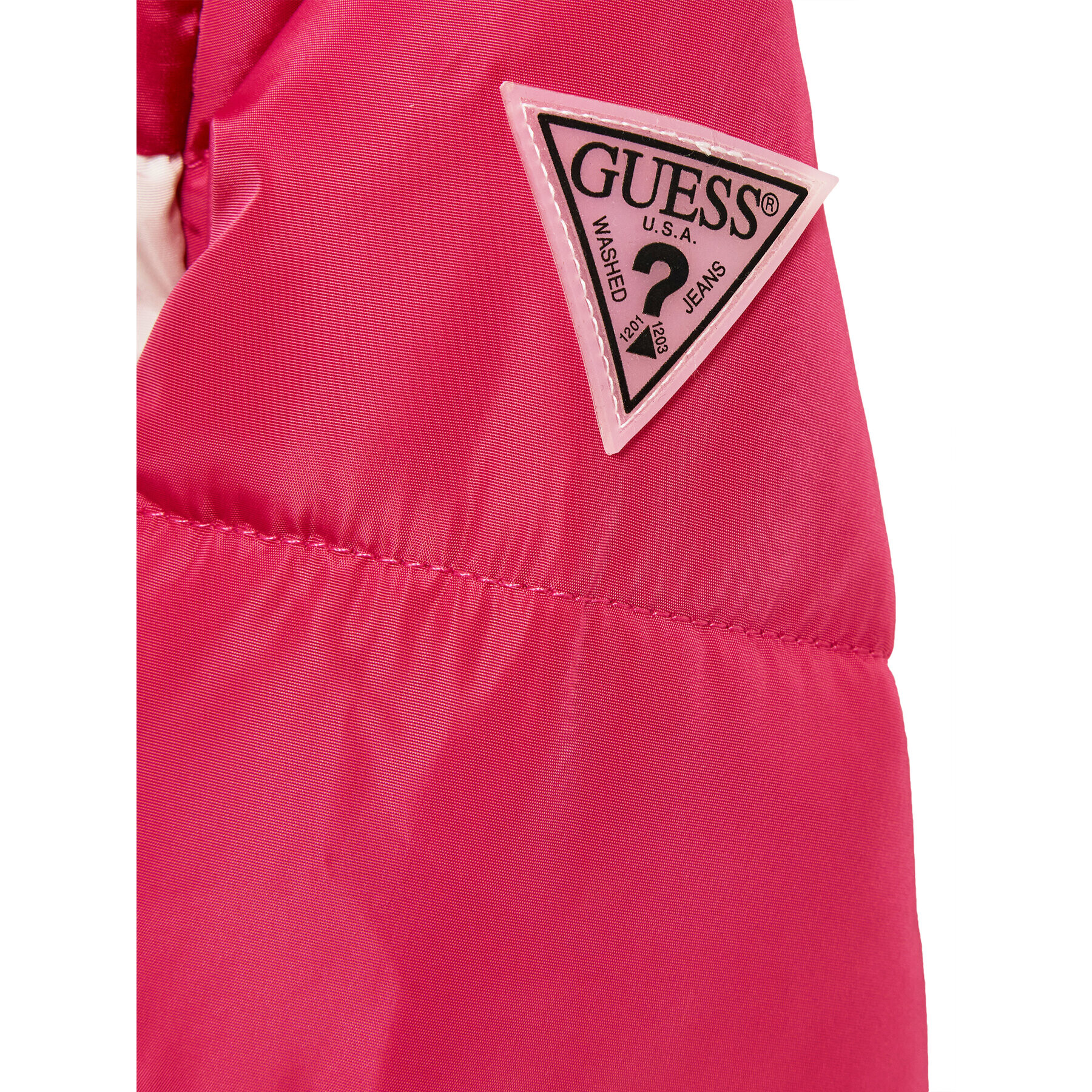 Guess Geacă din puf J3BL02 WB240 Roz Regular Fit - Pled.ro