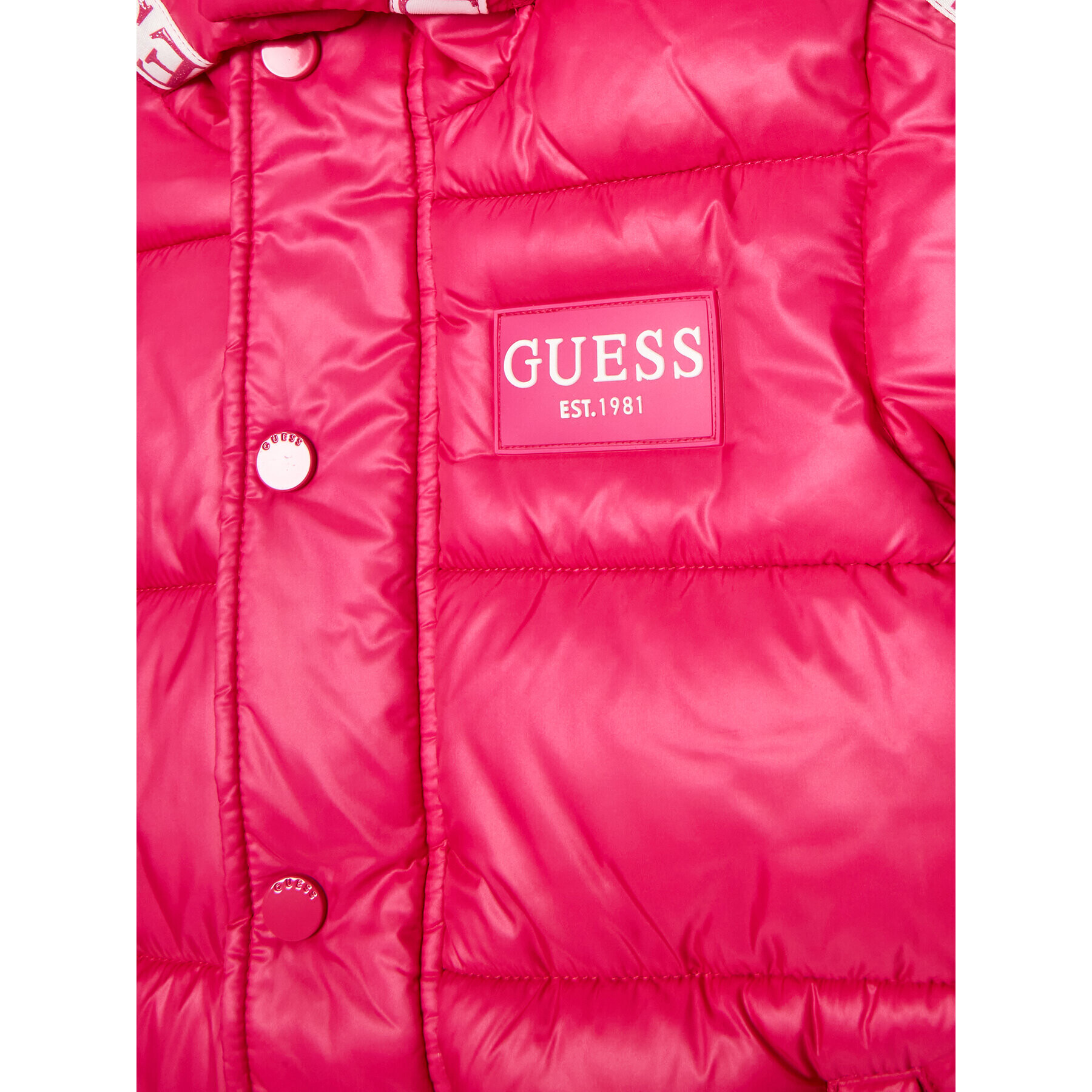 Guess Geacă din puf J3YL15 WEGY0 Roz Regular Fit - Pled.ro