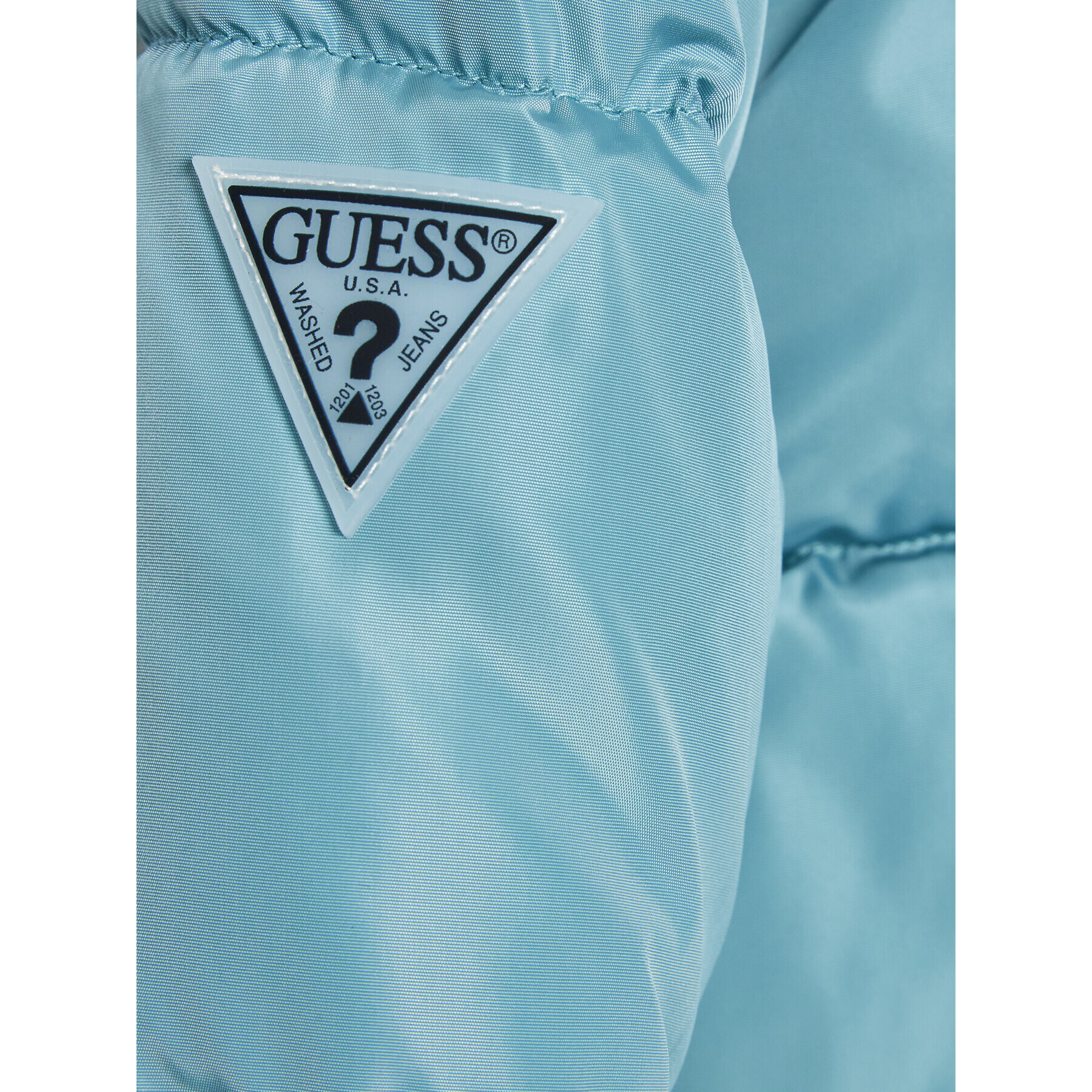 Guess Geacă din puf L3BL02 WB240 Albastru Regular Fit - Pled.ro