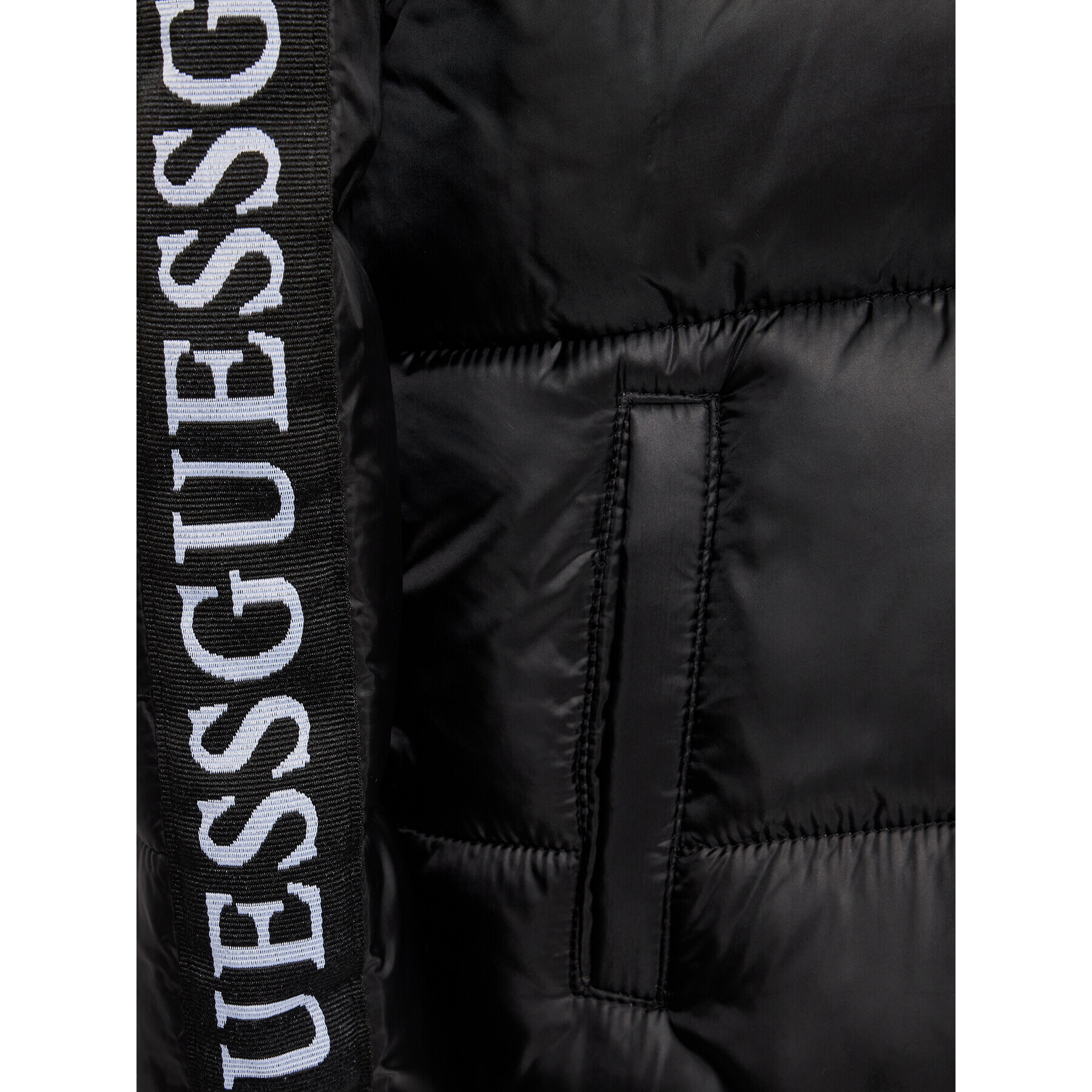 Guess Geacă din puf L3YL01 WEGY0 Negru Regular Fit - Pled.ro