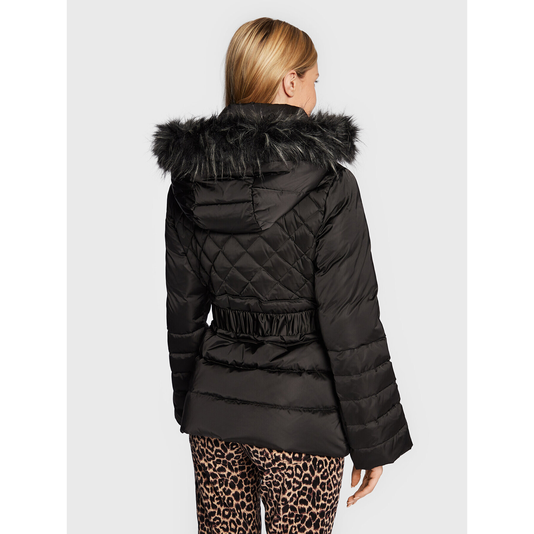 Guess Geacă din puf Laurie W2BL60 WEX52 Negru Regular Fit - Pled.ro