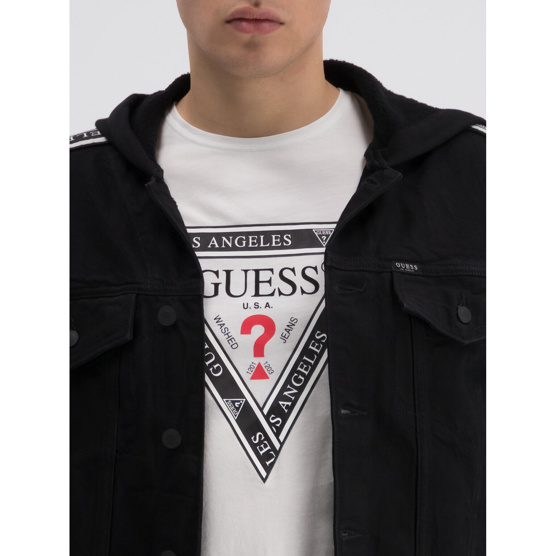 Guess Geacă M93N22 D3P40 Negru Regular Fit - Pled.ro