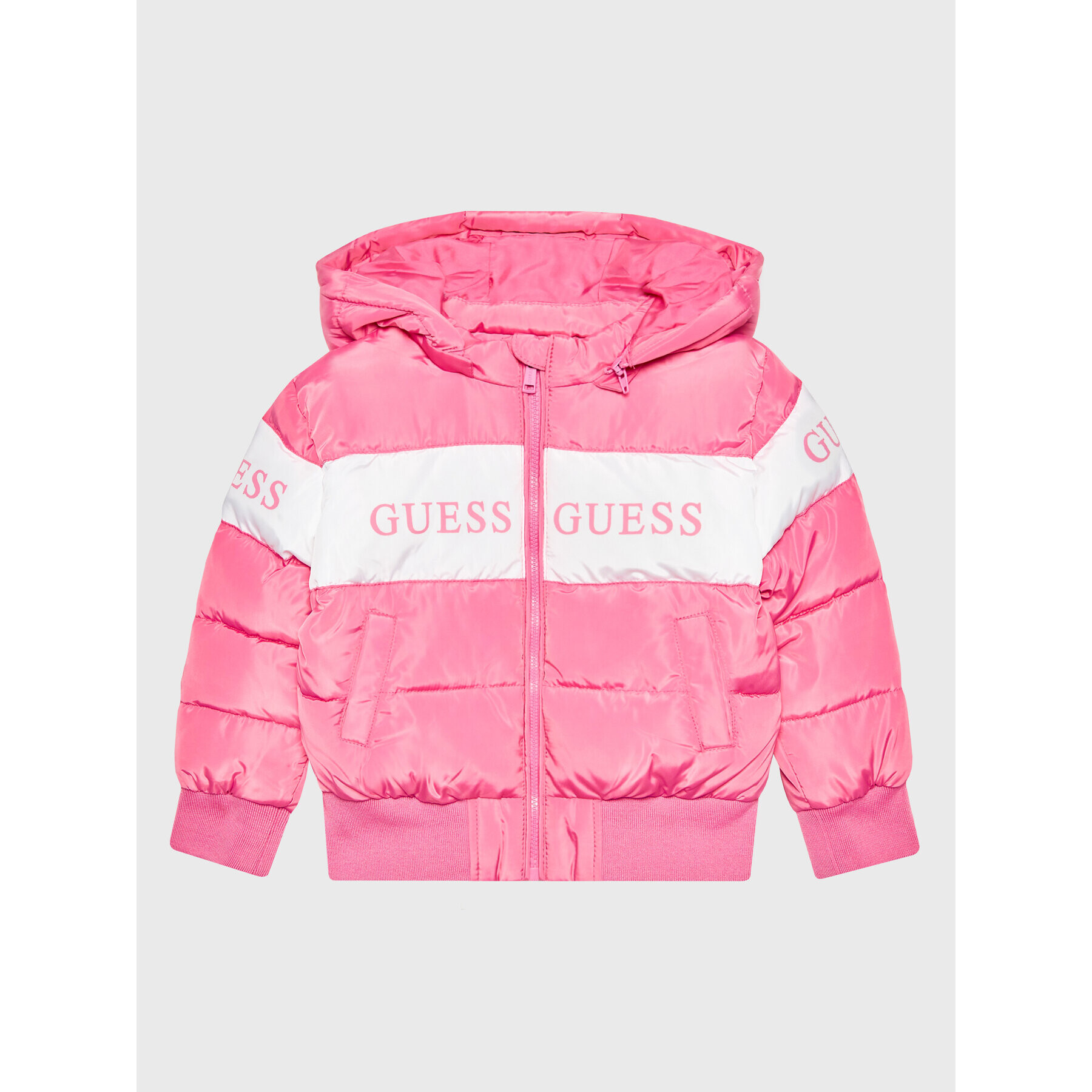 Guess Geacă din puf K2BL00 WB240 Roz Regular Fit - Pled.ro