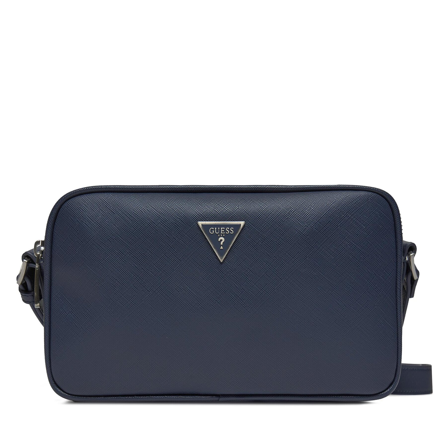 Guess Geantă crossover Certosa Saffiano Eco Mini Bags HMECSA P3329 Bleumarin - Pled.ro