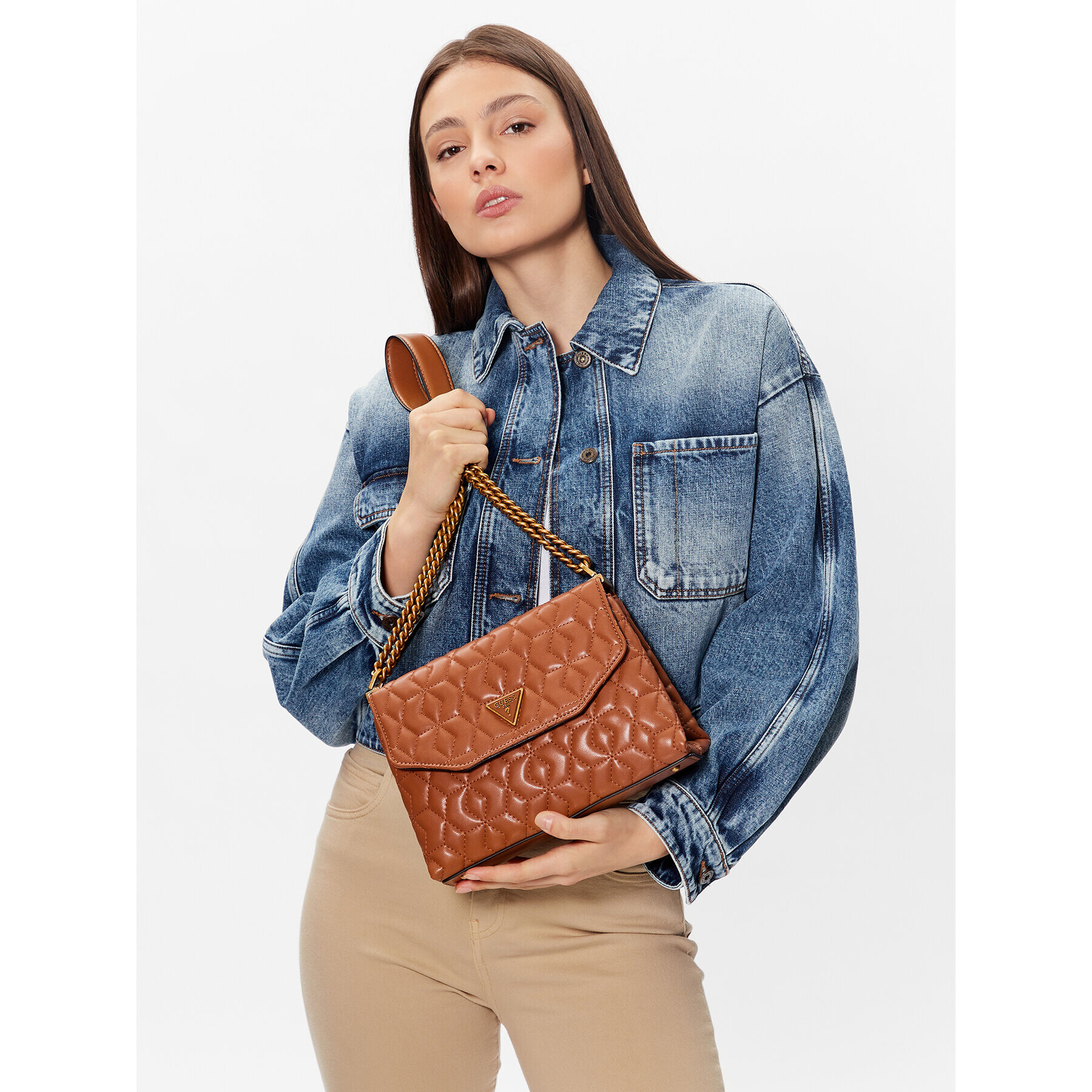 Guess Geantă Elenia (QB) HWQB86 77210 Maro - Pled.ro