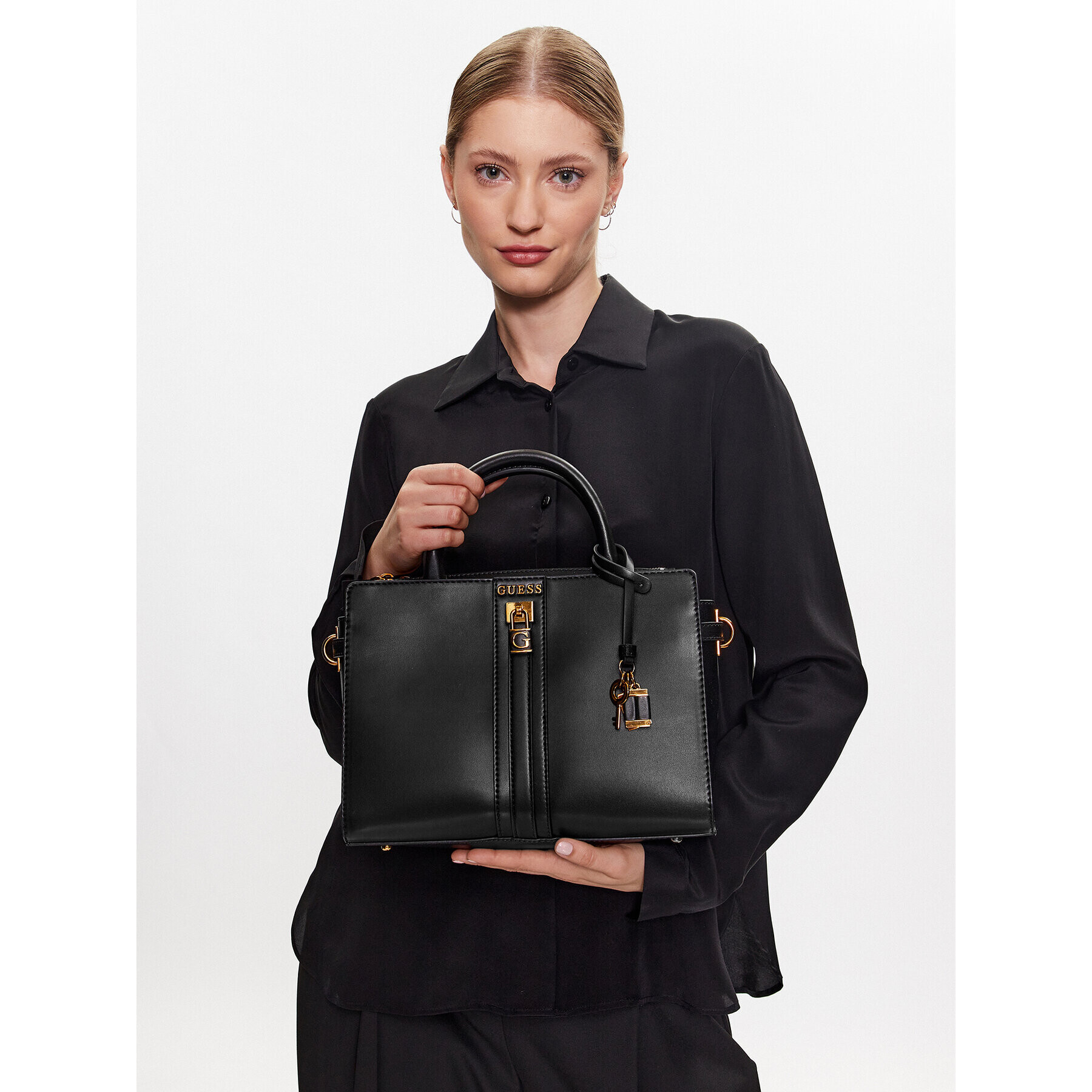 Guess Geantă Ginevra (VZ) HWVZ87 34060 Negru - Pled.ro