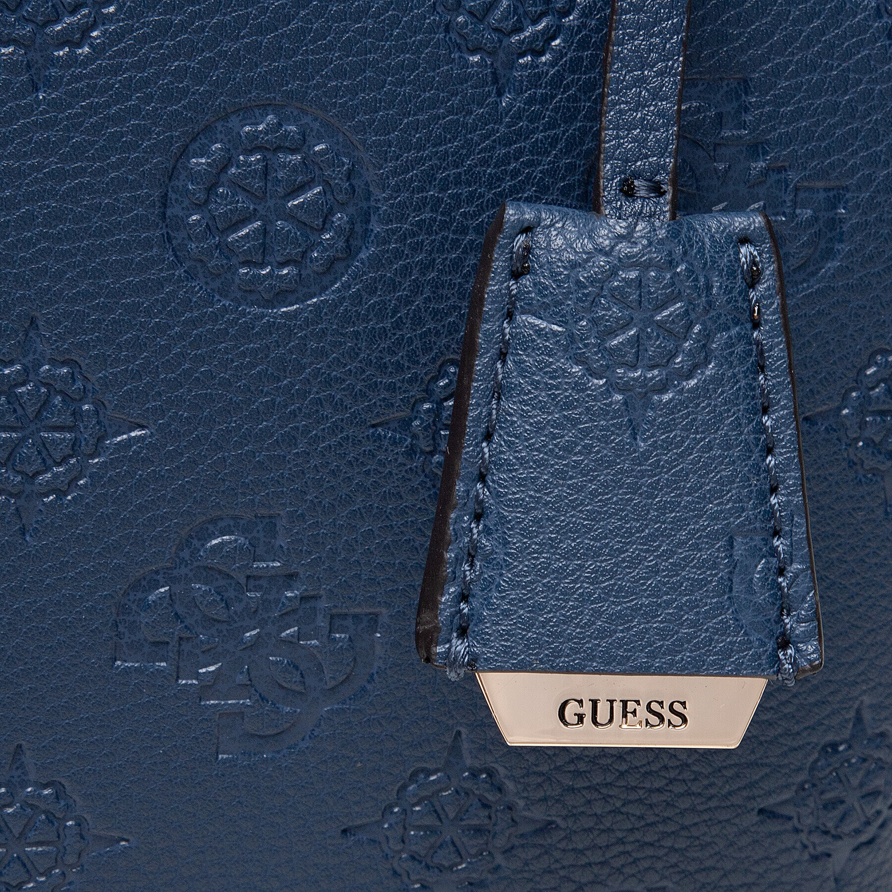 Guess Geantă Helaina Society Carryall HWPG84 03100 Bleumarin - Pled.ro