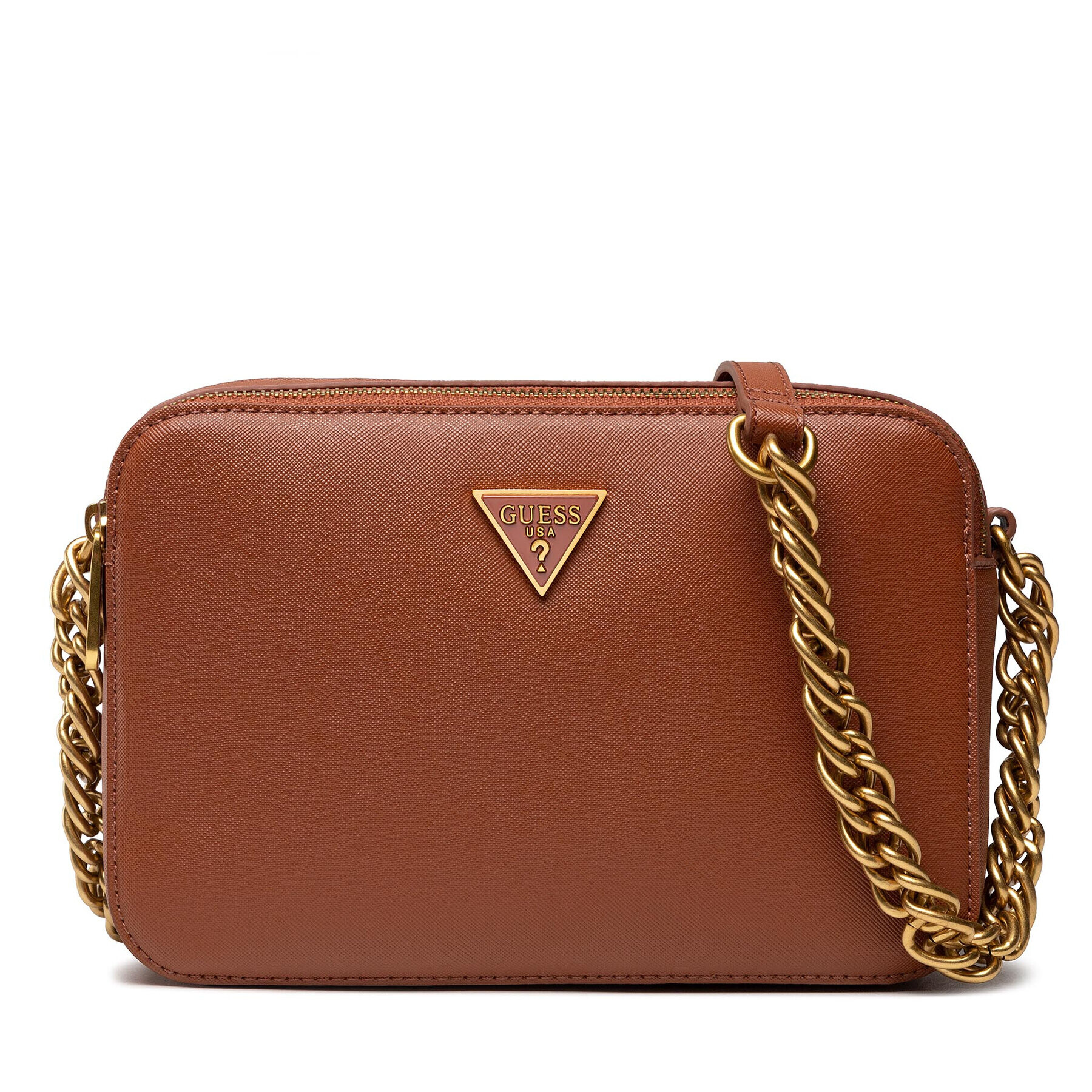 Guess Geantă Aura Camera Bag HWAURL P2139 Maro - Pled.ro