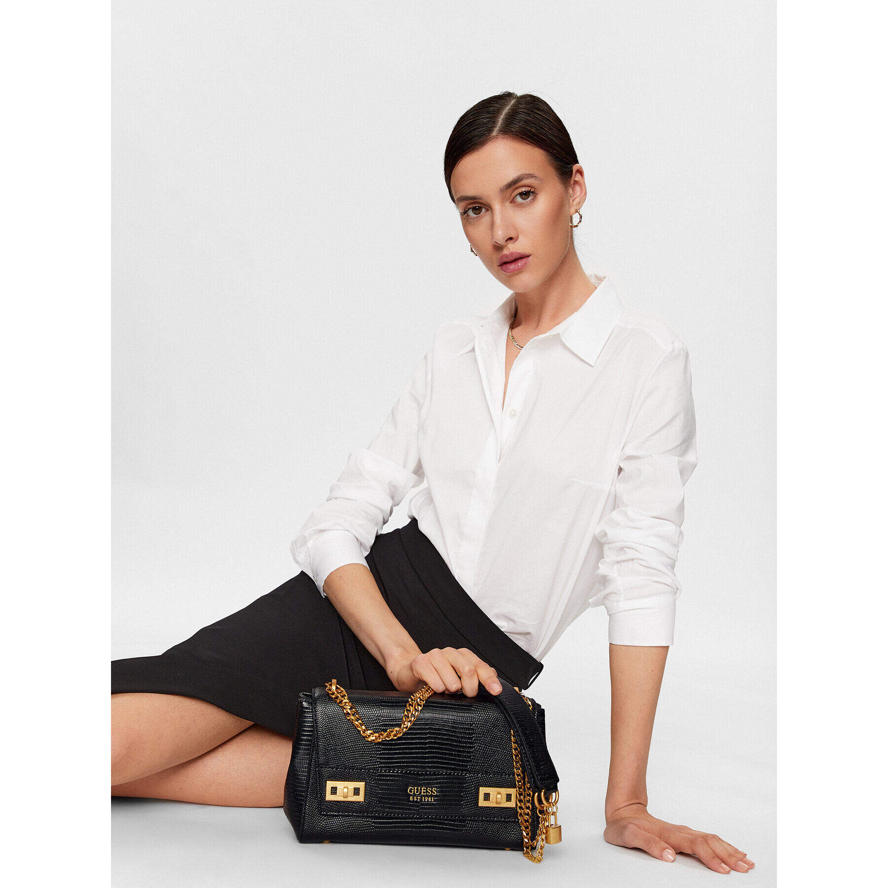 Guess Geantă Katey (KA) HWKA78 70190 Negru - Pled.ro