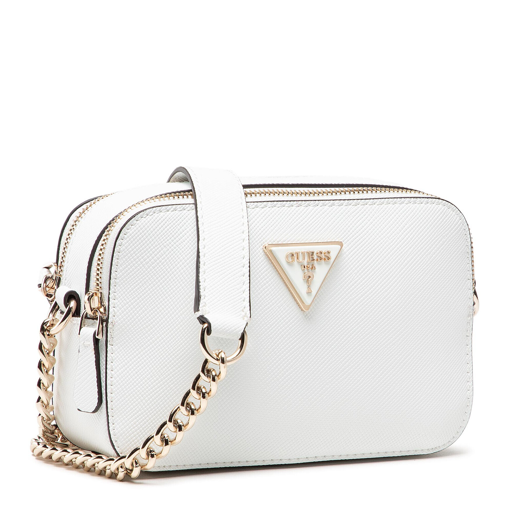 Guess Geantă Noelle Crossbody Camera HWZG78 79140 Alb - Pled.ro