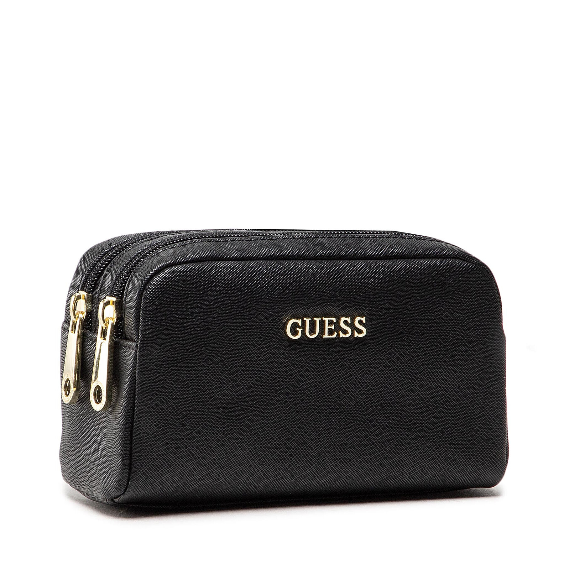 Guess Geantă pentru cosmetice Vanille Double Zip PWVANI P2173 Negru - Pled.ro