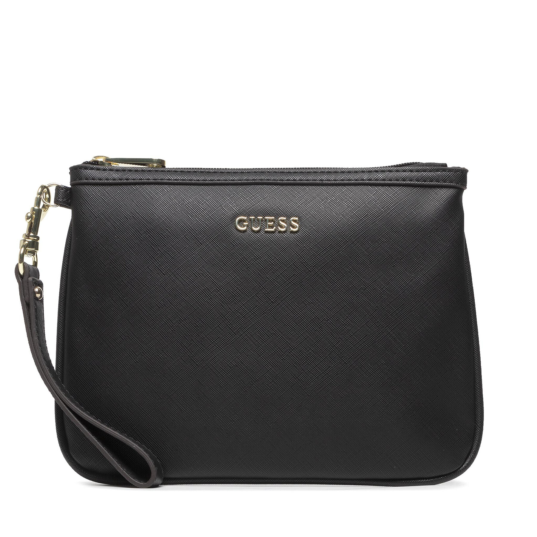 Guess Geantă pentru cosmetice Vanille Flat Top Zip PWVANI P2102 Negru - Pled.ro