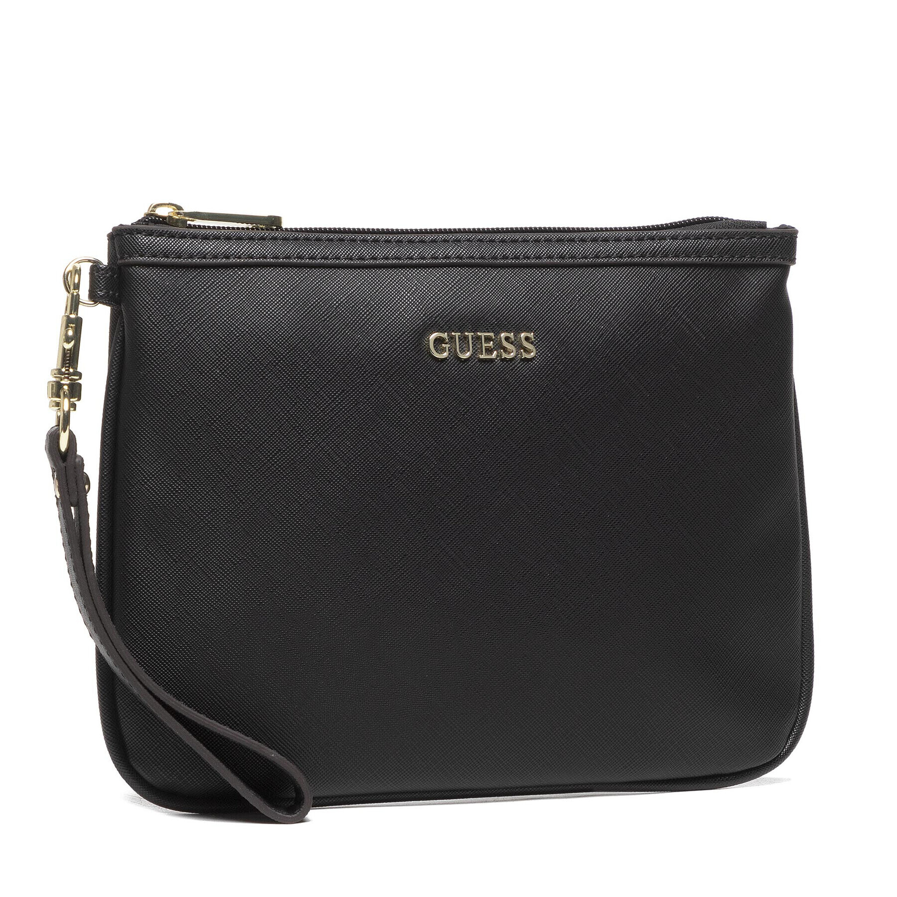 Guess Geantă pentru cosmetice Vanille Flat Top Zip PWVANI P2102 Negru - Pled.ro