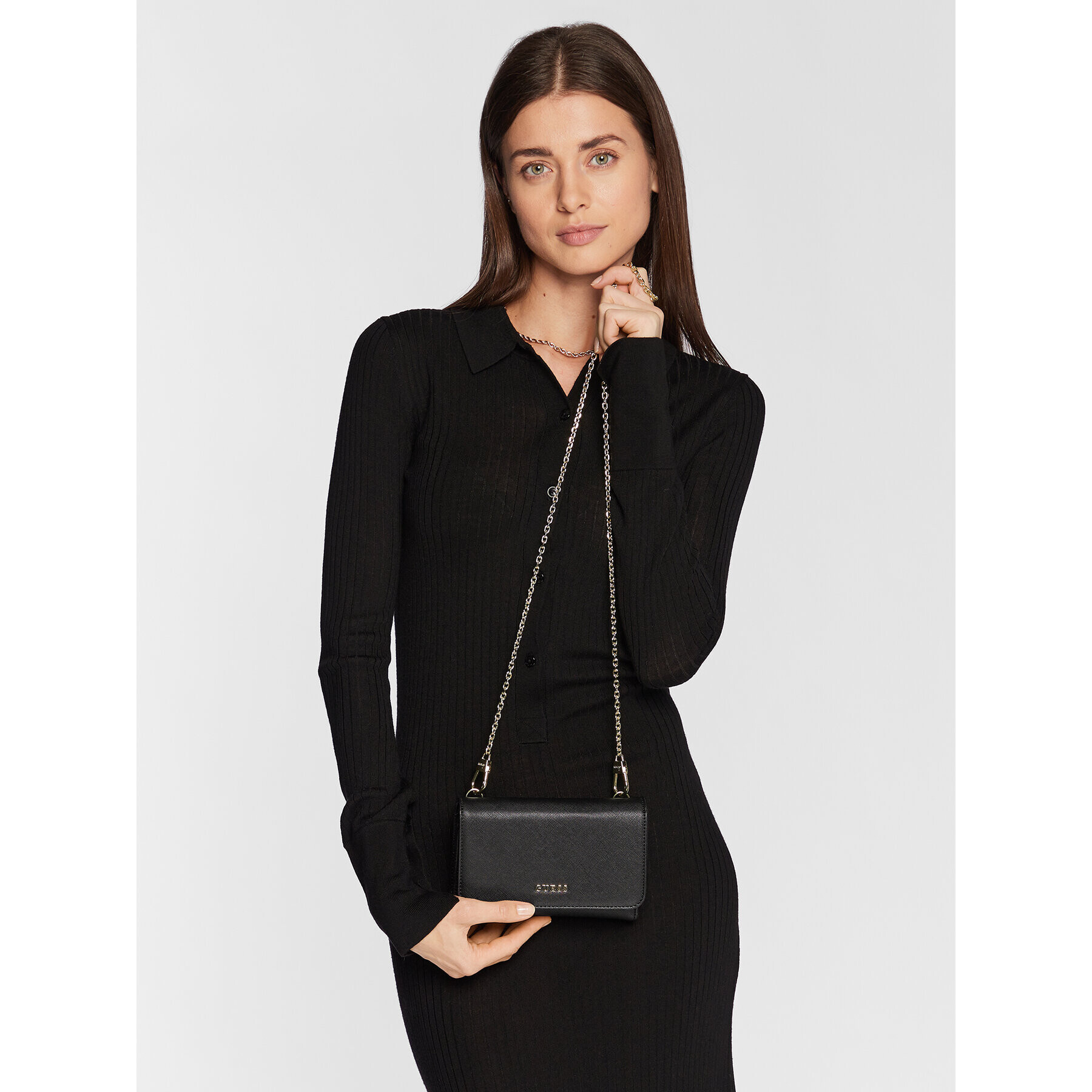 Guess Geantă Pouch PW1514 P2426 Negru - Pled.ro