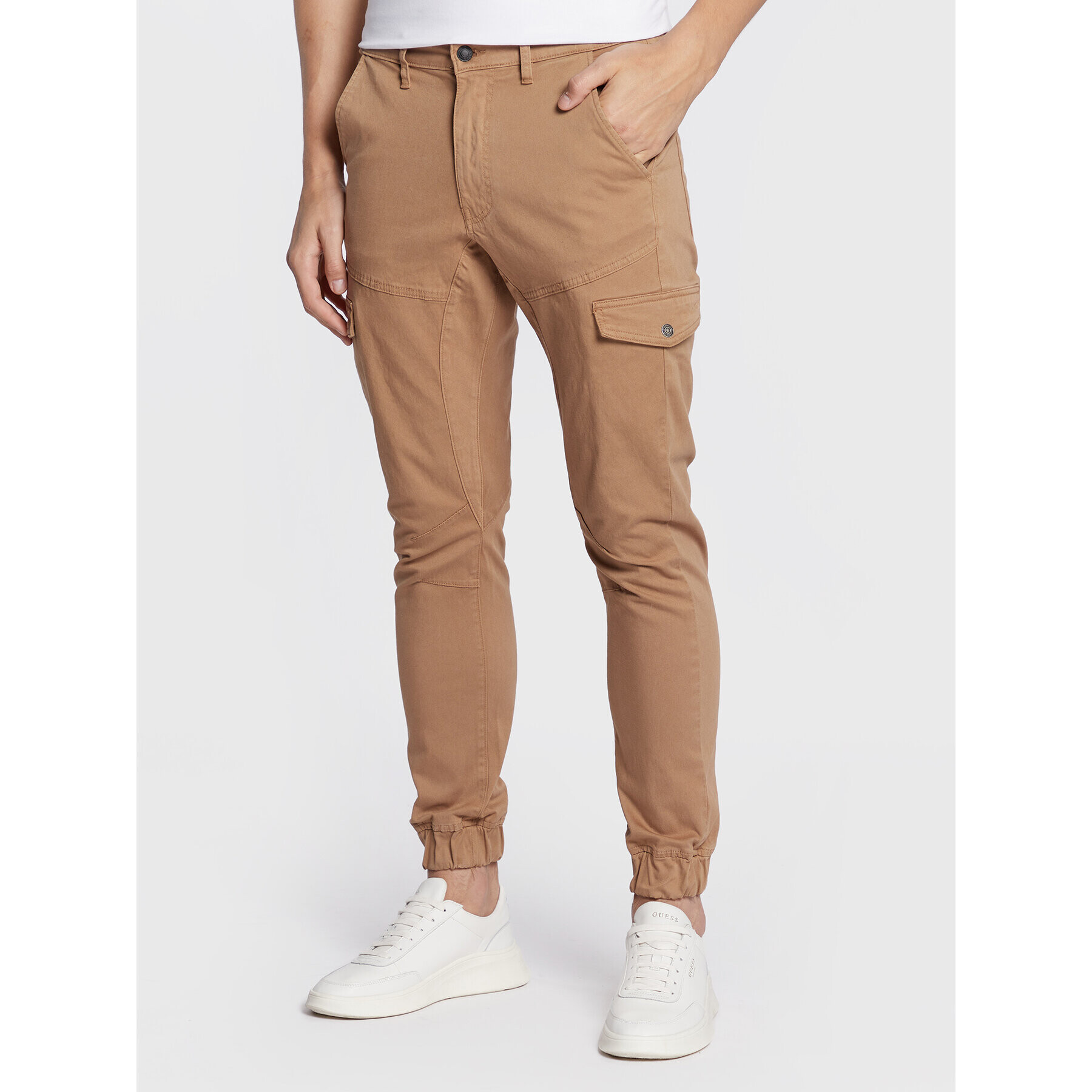 Guess Joggers M2BB17 WEYA3 Bej Slim Fit - Pled.ro