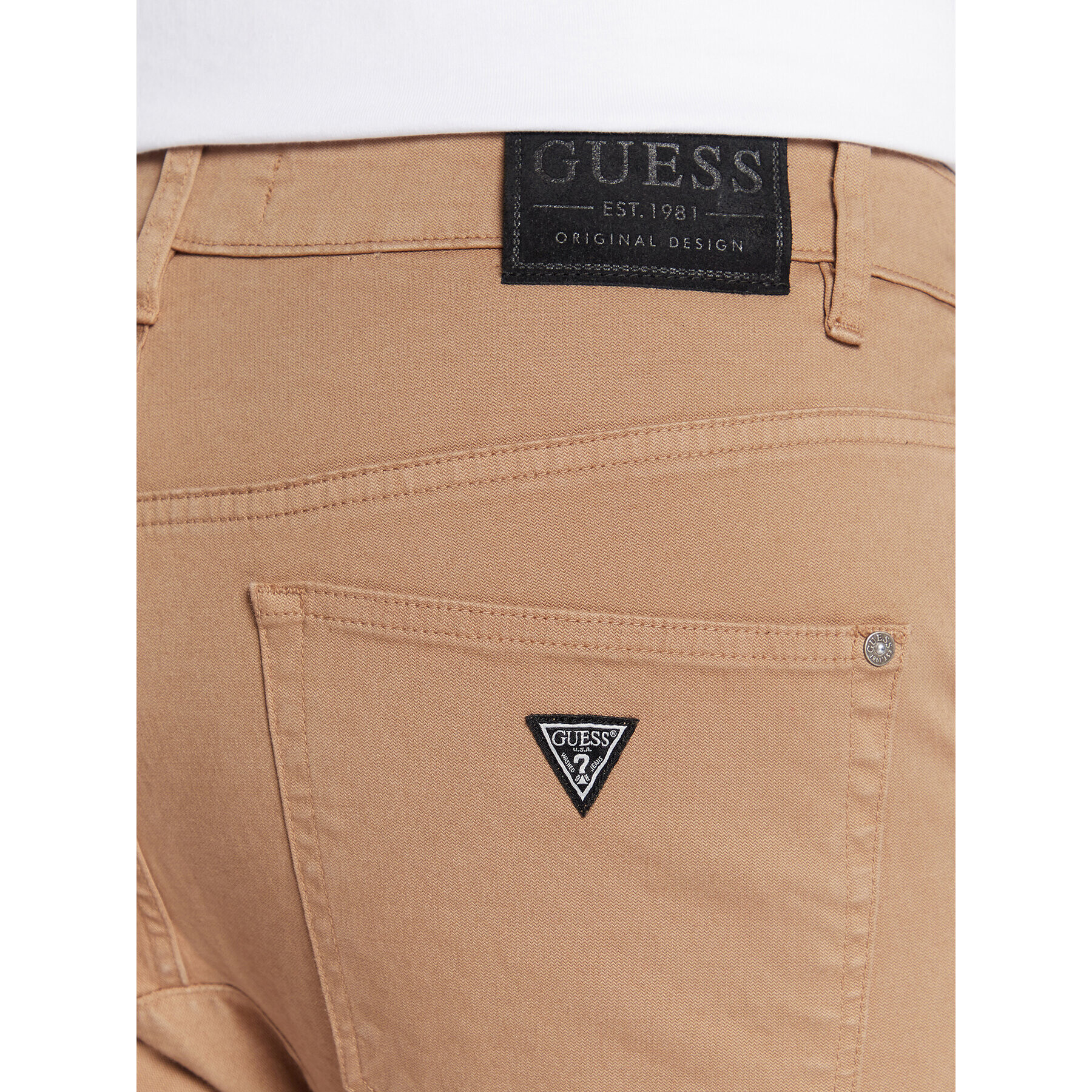 Guess Joggers M2BB17 WEYA3 Bej Slim Fit - Pled.ro