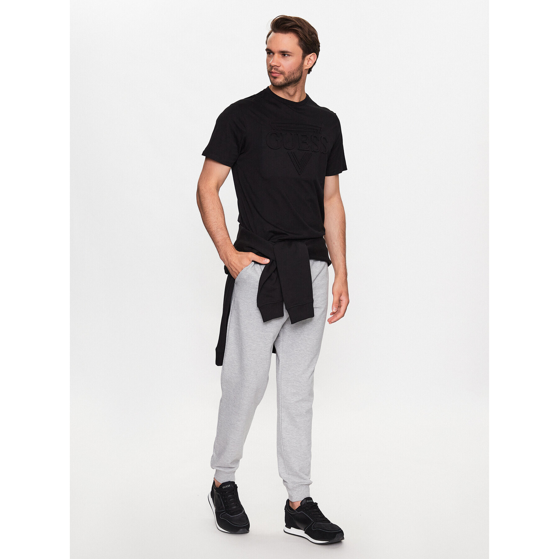 Guess Joggers U3YB00 KBS91 Gri Regular Fit - Pled.ro