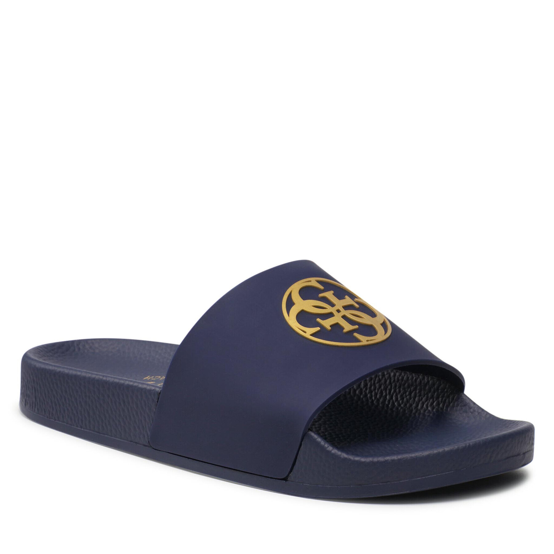 Guess Șlapi 4G Logo Beach Slippers E2GZ01 BB00F Bleumarin - Pled.ro