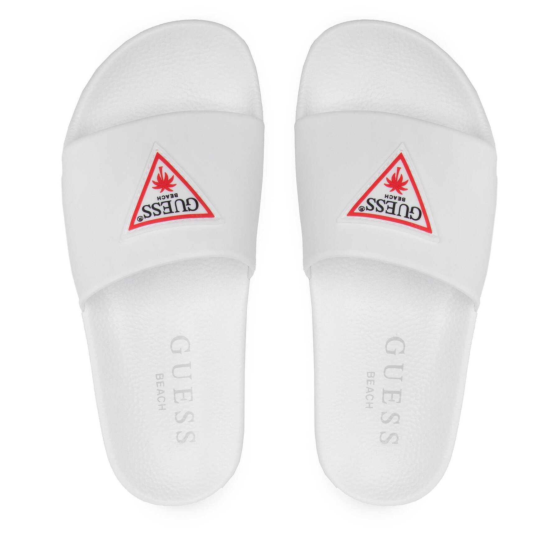 Guess Șlapi Beach Slippers E2GZ00 BB00F Alb - Pled.ro