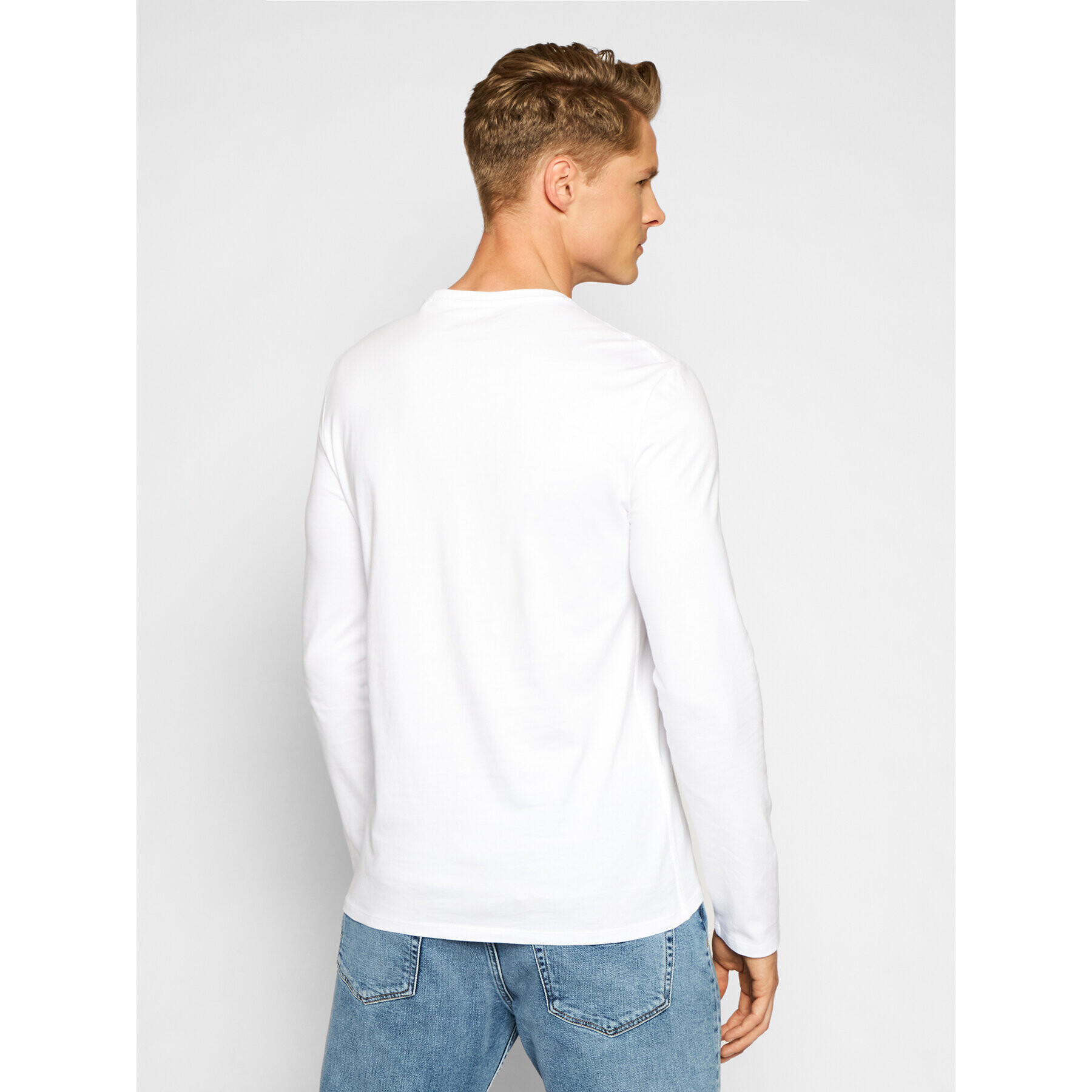 Guess Longsleeve M1RI31 I3Z11 Alb Slim Fit - Pled.ro