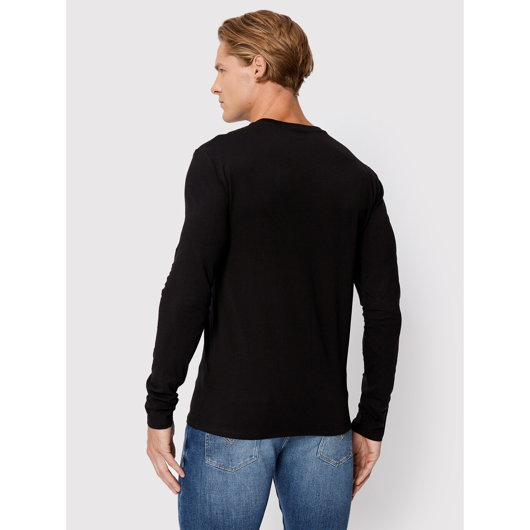 Guess Longsleeve M2YI28 J1311 Negru Super Slim Fit - Pled.ro