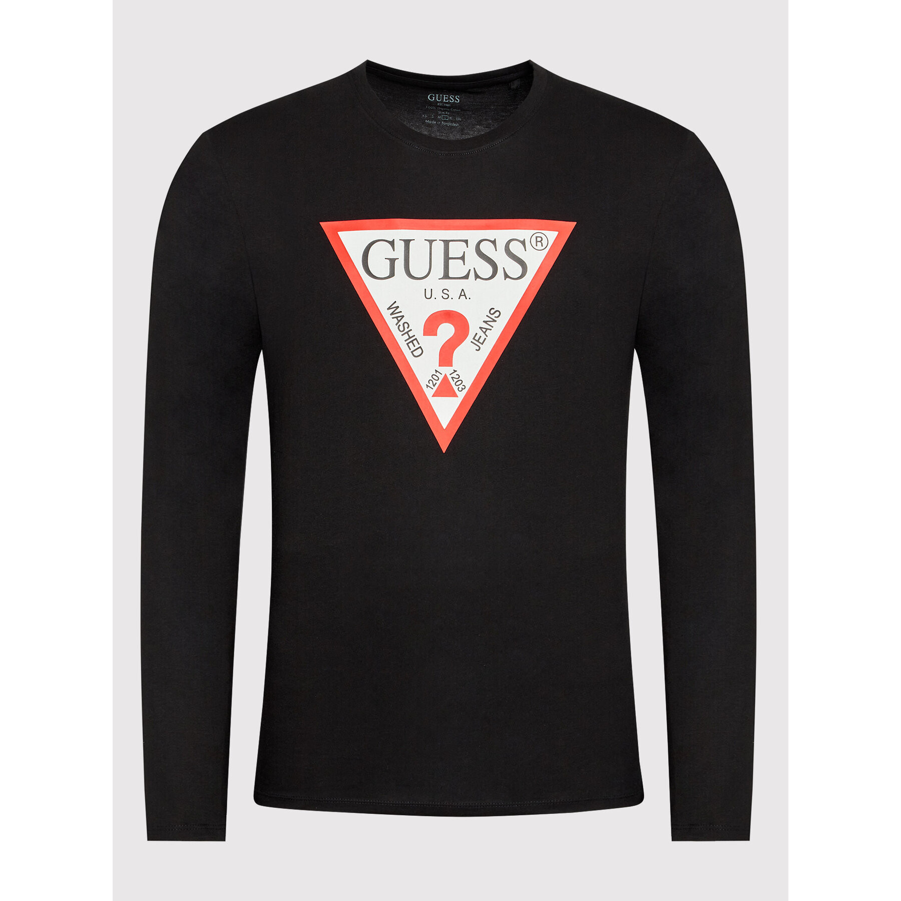 Guess Longsleeve M2YI31 I3Z11 Negru Slim Fit - Pled.ro