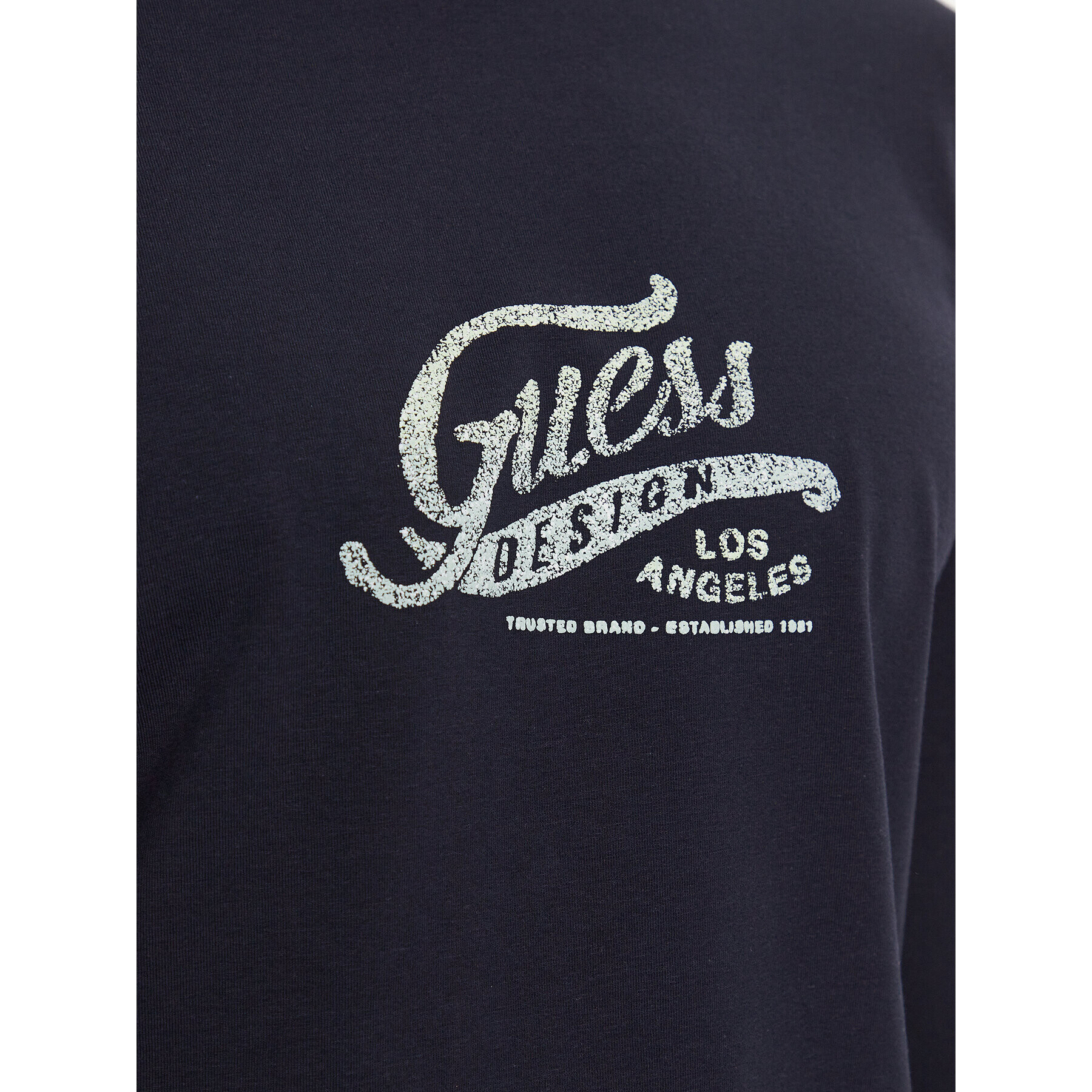 Guess Longsleeve M3YI29 J1314 Bleumarin Slim Fit - Pled.ro