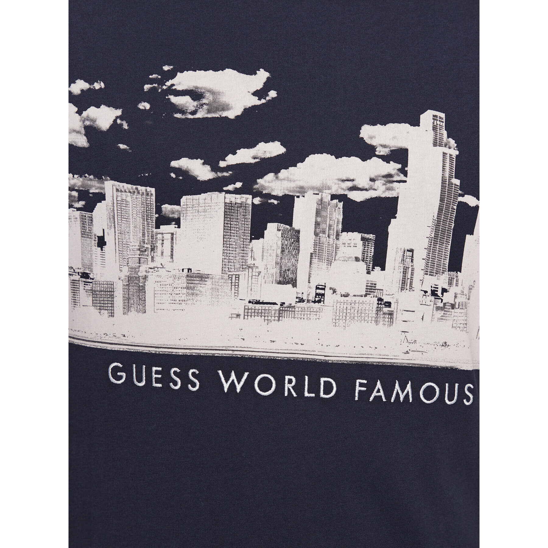 Guess Longsleeve Skyline M3YI13 I3Z13 Bleumarin Slim Fit - Pled.ro