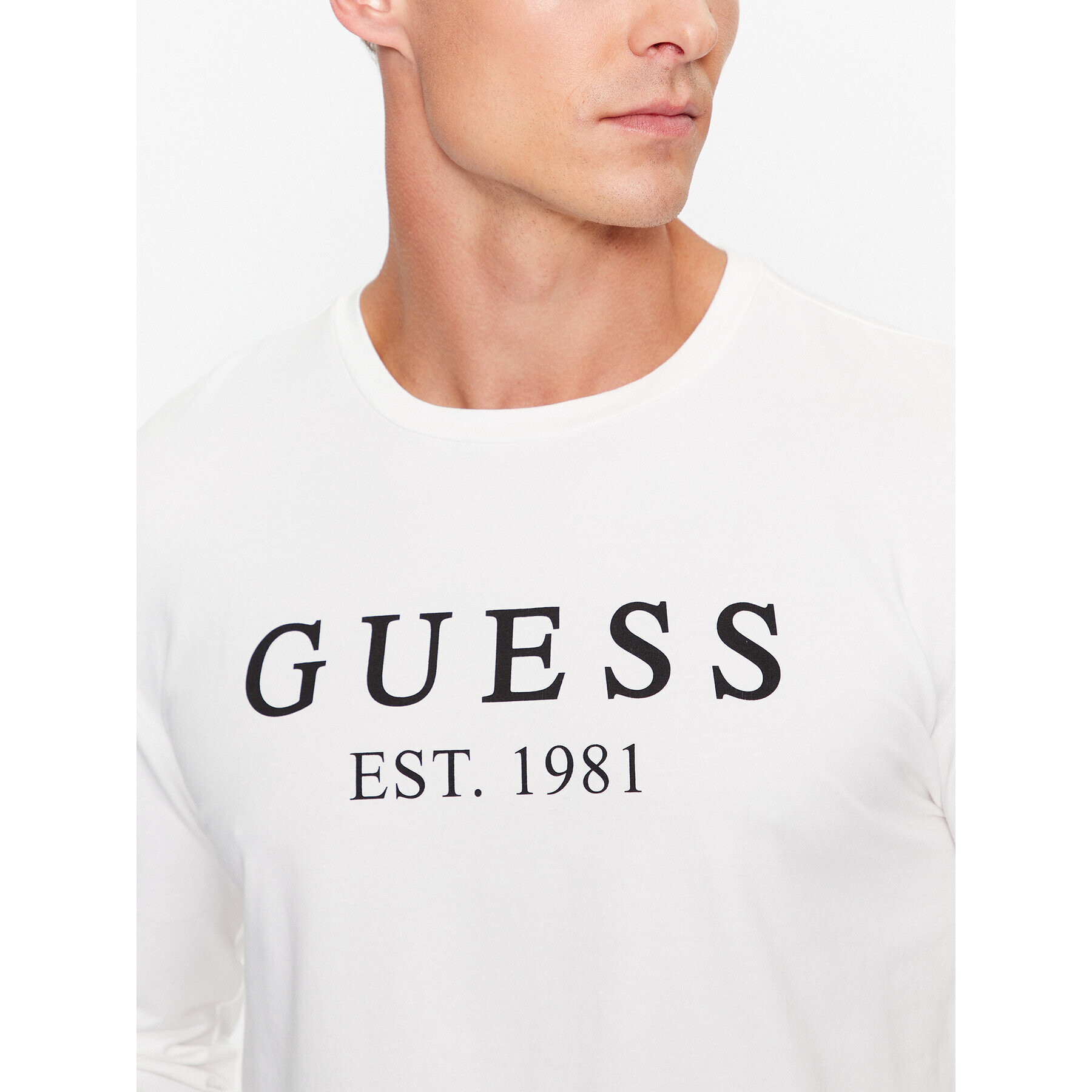 Guess Longsleeve U3BI11 K6YW0 Écru Regular Fit - Pled.ro