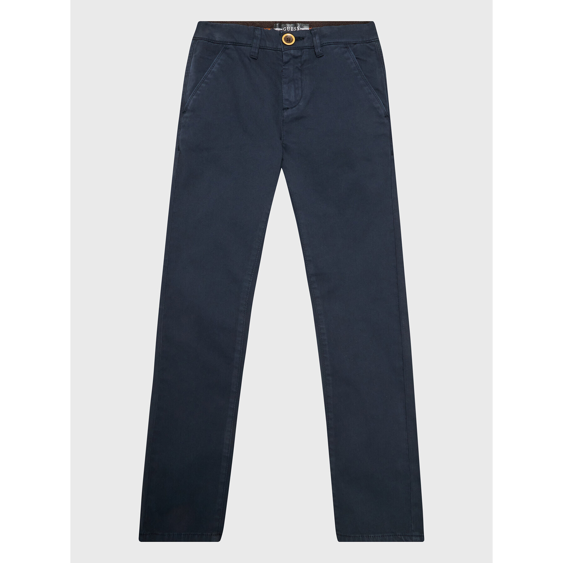 Guess Pantaloni chino L1BB03 WDD52 Bleumarin Regular Fit - Pled.ro