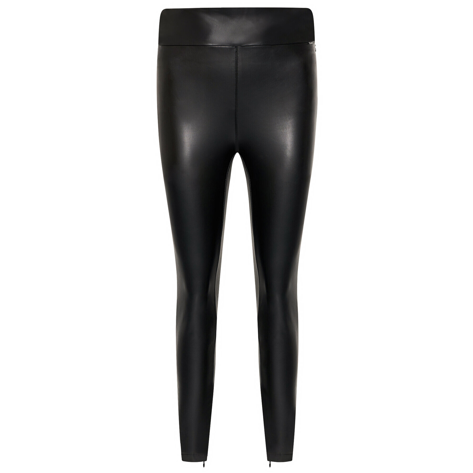 Guess Pantaloni din imitație de piele Priscilla W1RB25 WBG60 Negru Slim Fit - Pled.ro