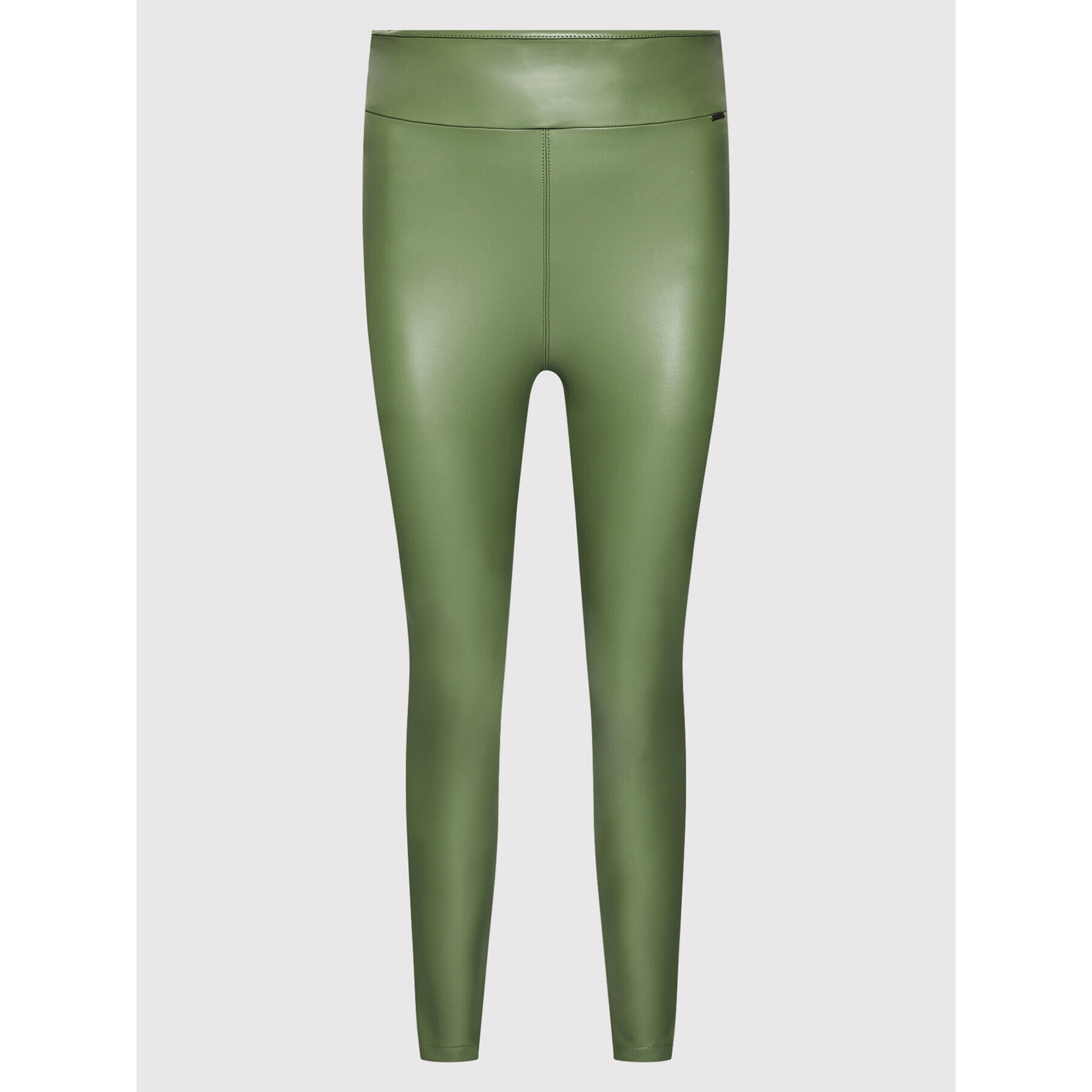 Guess Pantaloni din imitație de piele Priscilla W1RB25 WBG60 Verde Slim Fit - Pled.ro