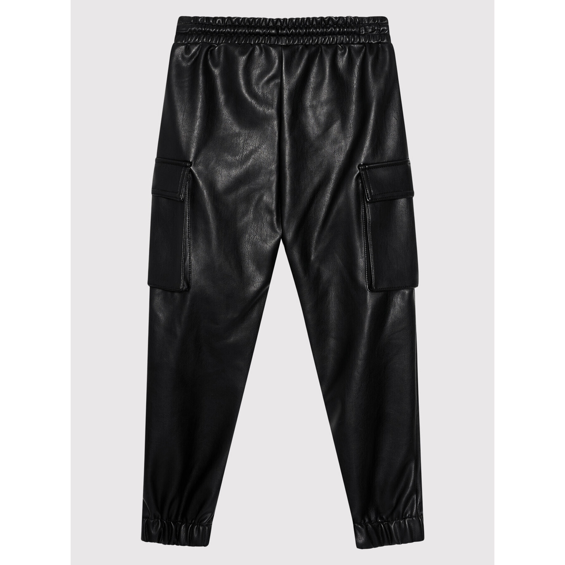 Guess Pantaloni din imitație de piele J1YB06 WE2S0 Negru Regular Fit - Pled.ro