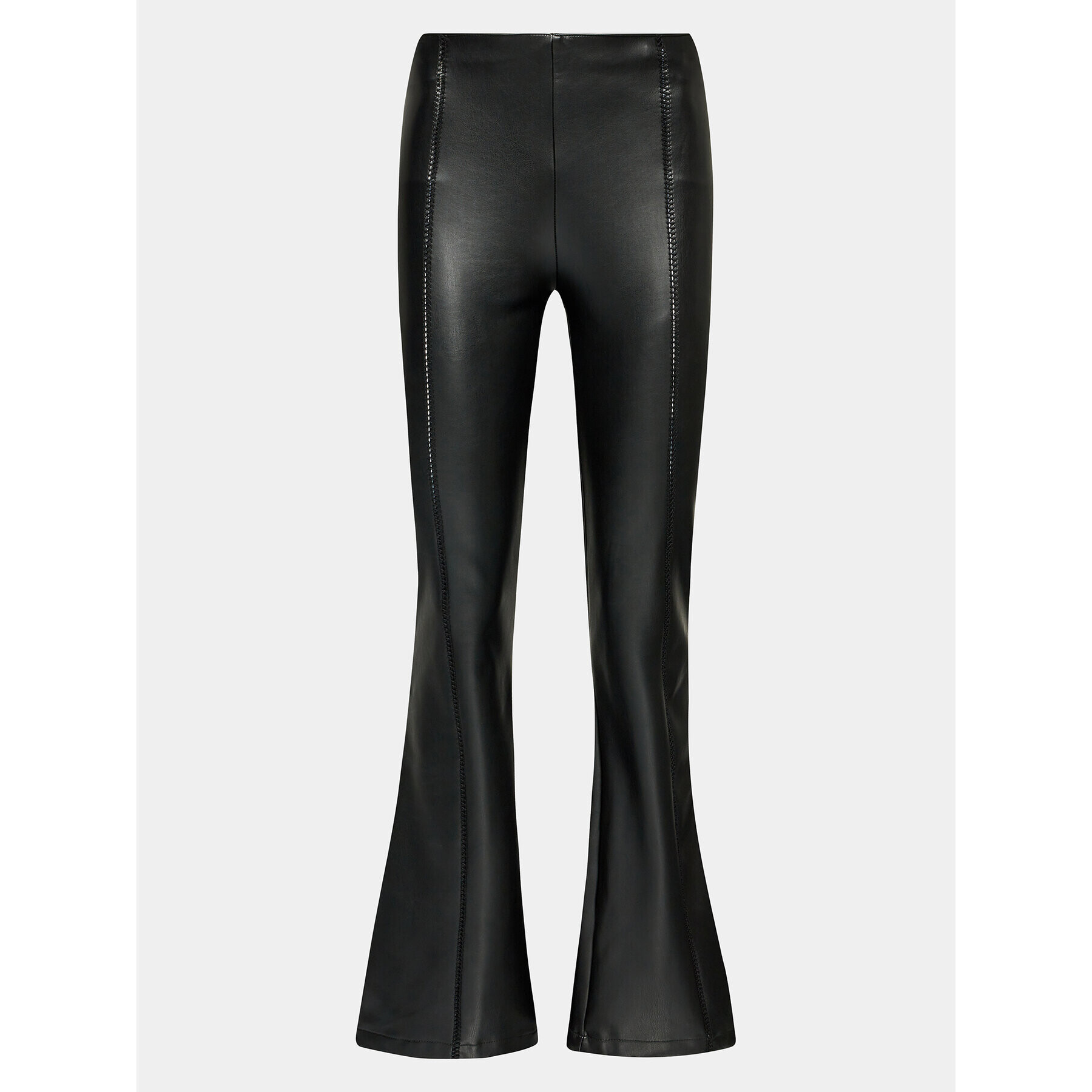 Guess Pantaloni din imitație de piele Nia W3BB18 K8S30 Negru Regular Fit - Pled.ro