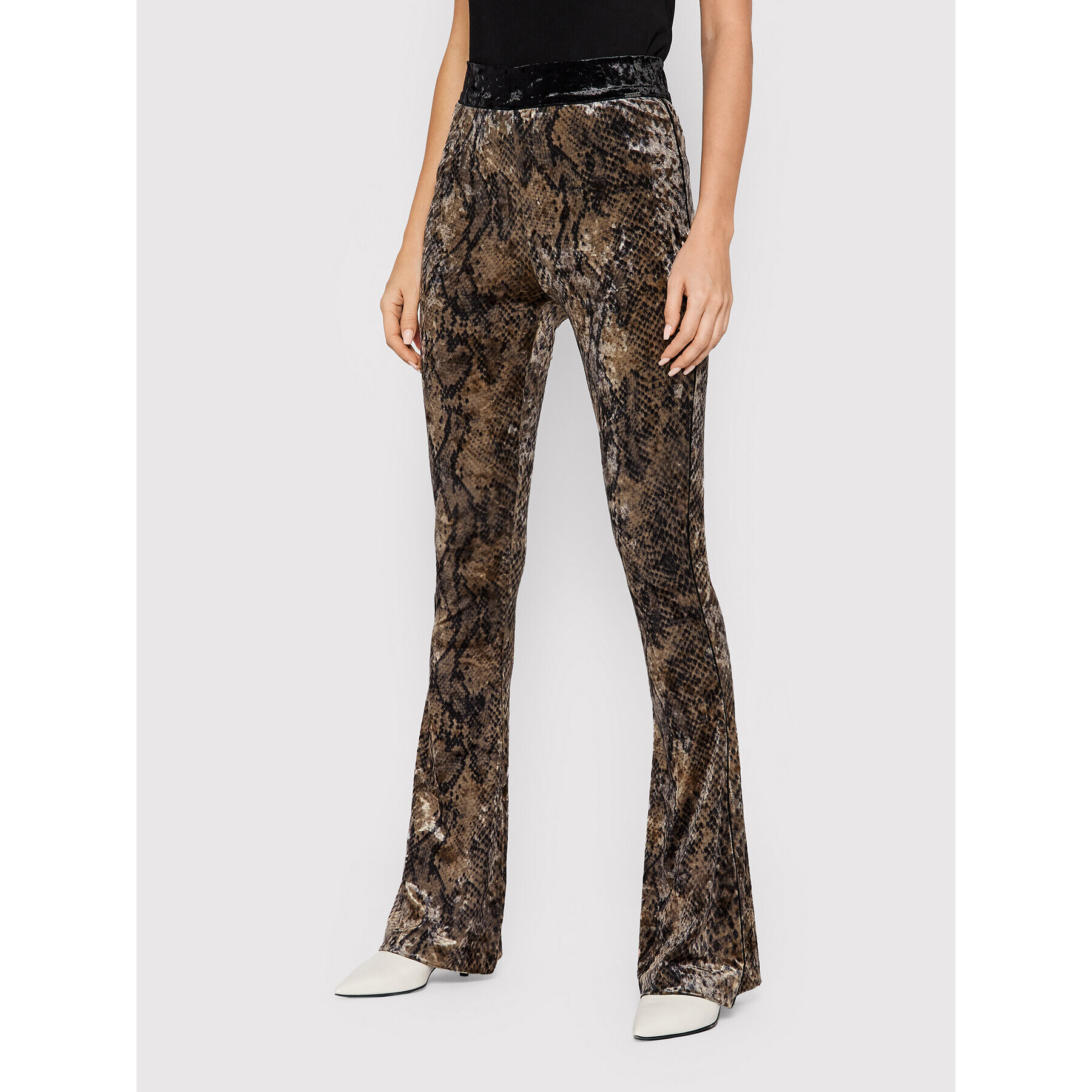 Guess Pantaloni din material Diletta W1BB00 KAU50 Maro Slim Fit - Pled.ro