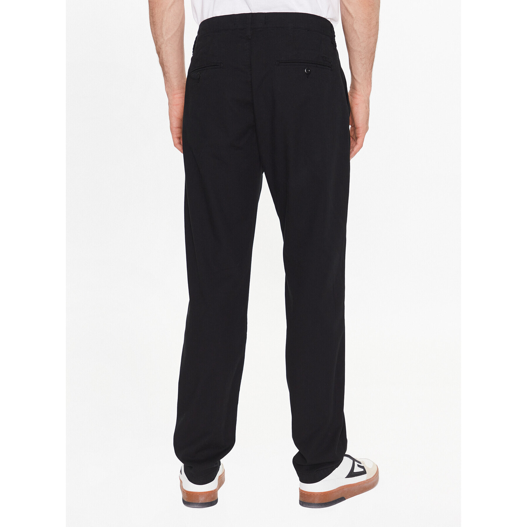 Guess Pantaloni din material Drake M3GB13 WFBW3 Negru Regular Fit - Pled.ro