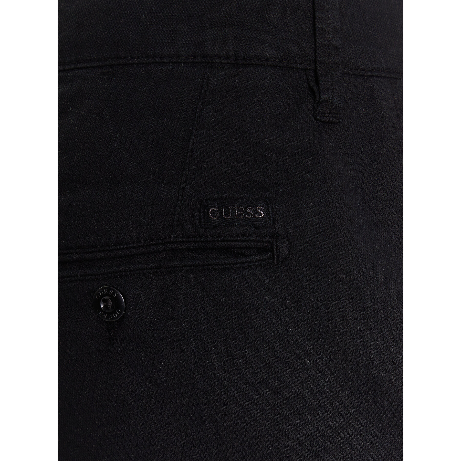 Guess Pantaloni din material Drake M3GB13 WFBW3 Negru Regular Fit - Pled.ro