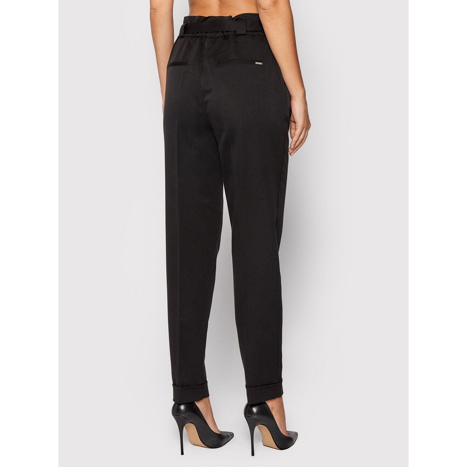 Guess Pantaloni din material Egle W1BB14 W5D20 Negru Regular Fit - Pled.ro