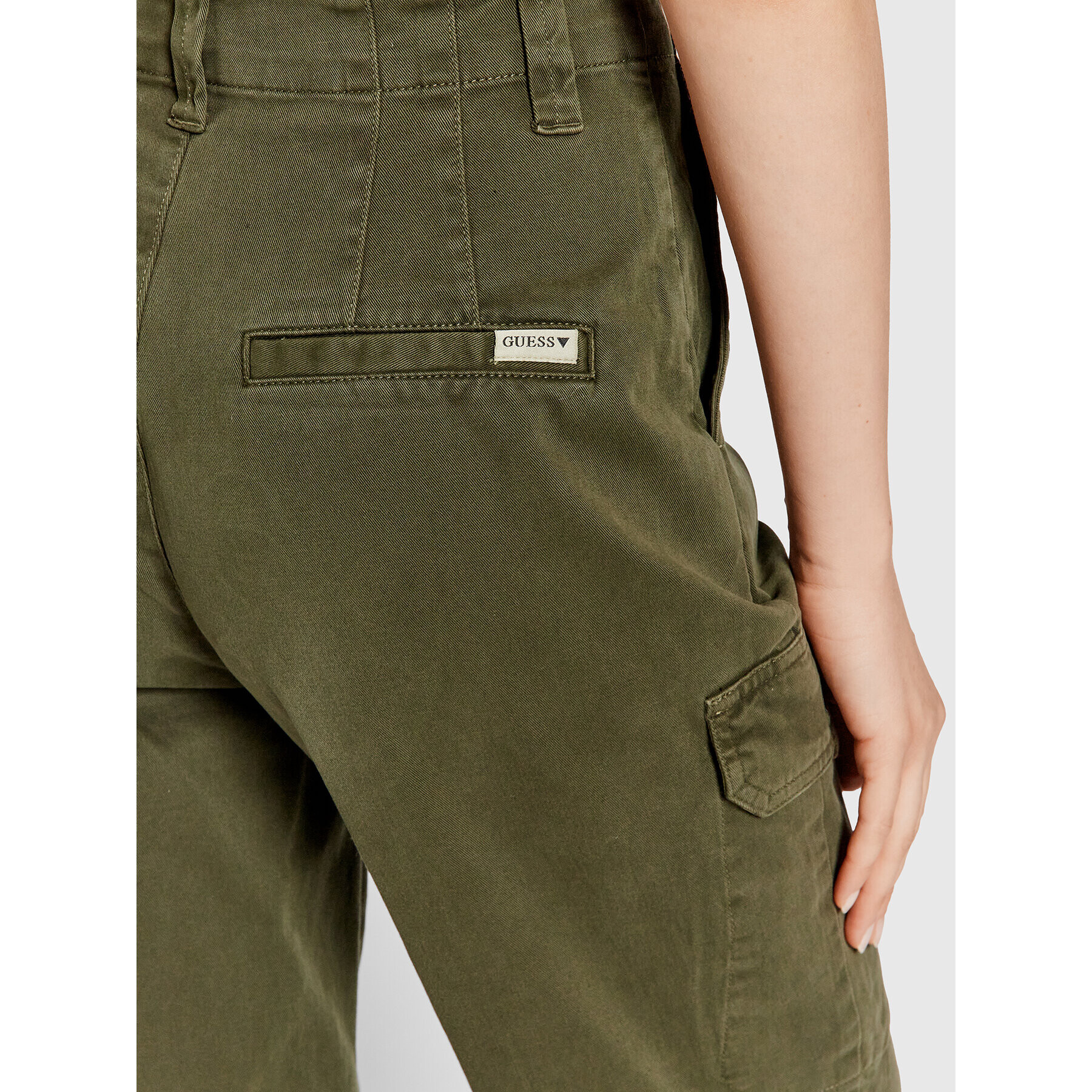 Guess Pantaloni din material Hope W1YB0C W5DXS Verde Regular Fit - Pled.ro