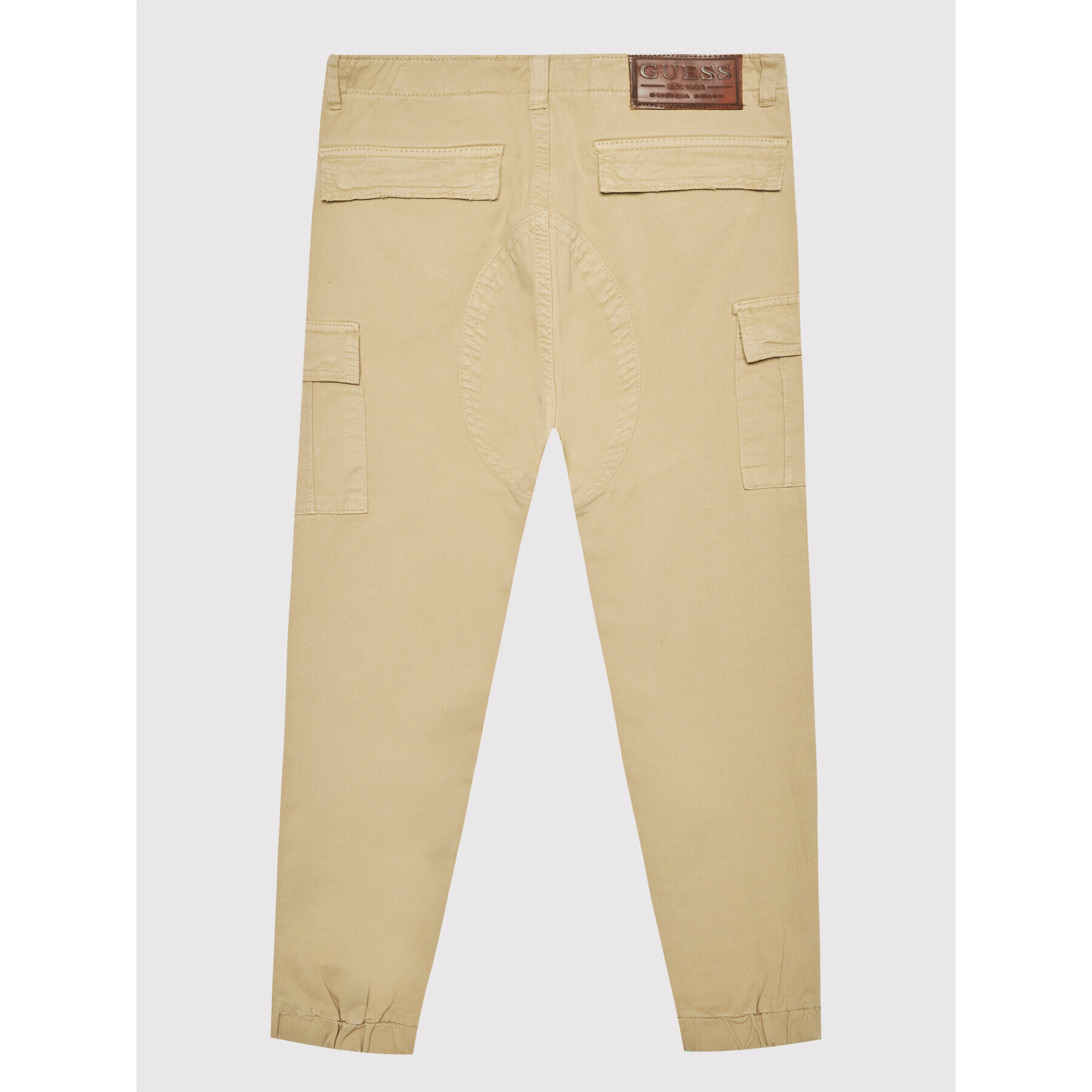 Guess Pantaloni din material L1YB09 WE1L0 Bej Regular Fit - Pled.ro