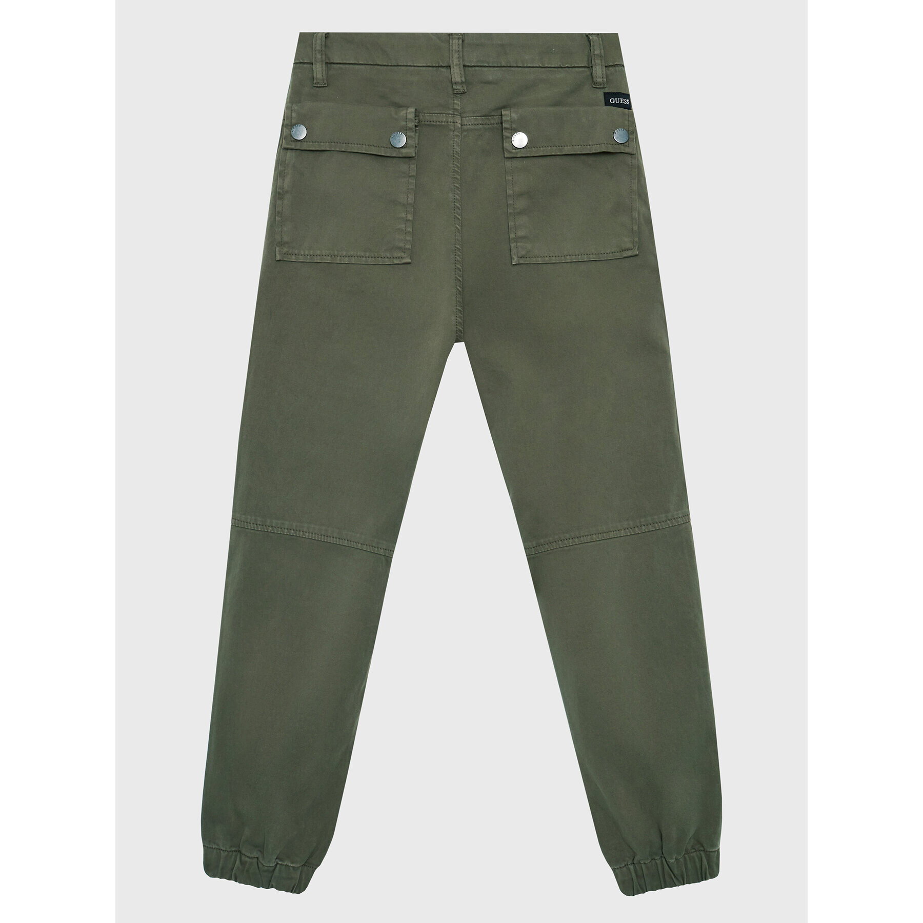 Guess Pantaloni din material L2BB04 WDD52 Verde Regular Fit - Pled.ro