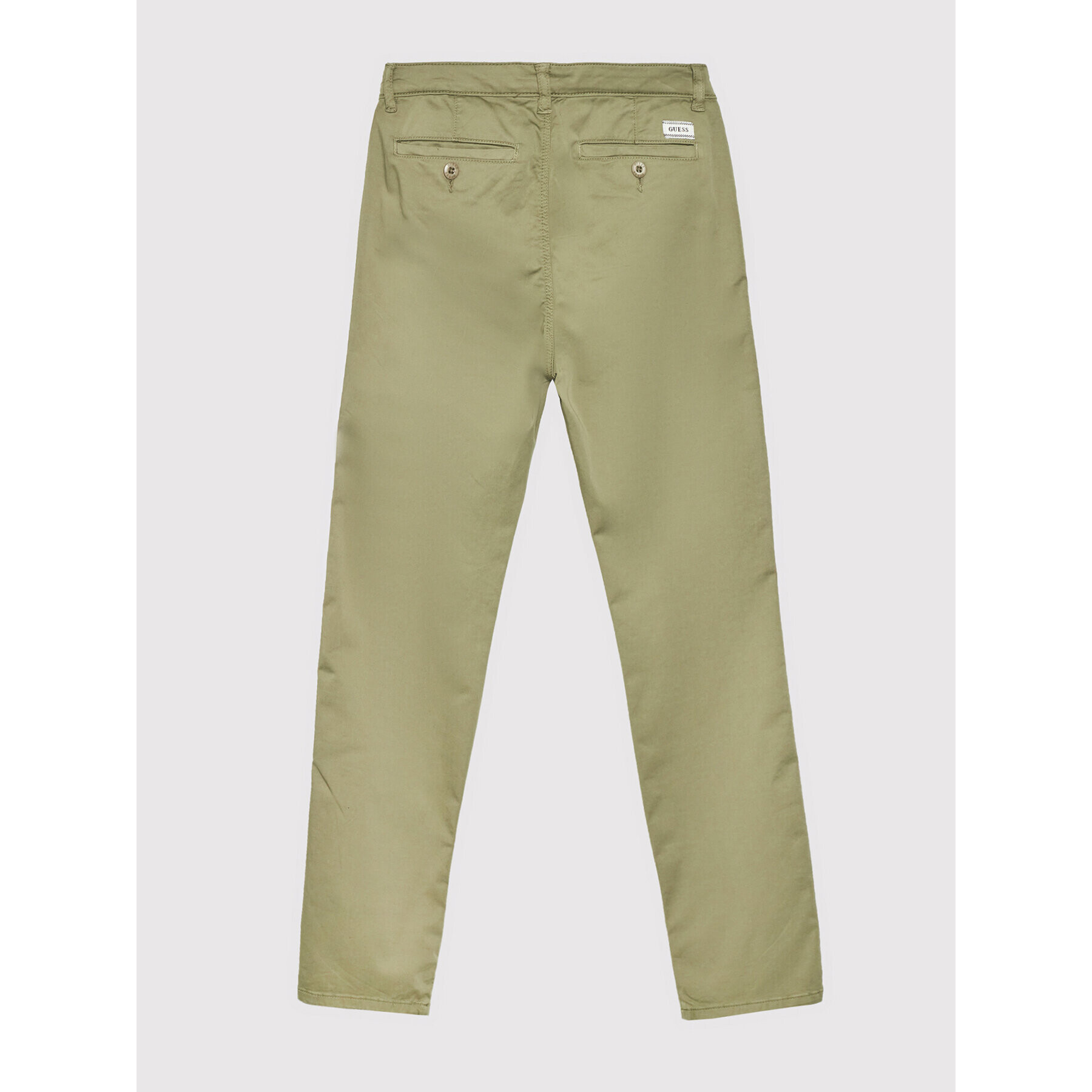 Guess Pantaloni din material L2GB01 WEHX3 Verde Regular Fit - Pled.ro