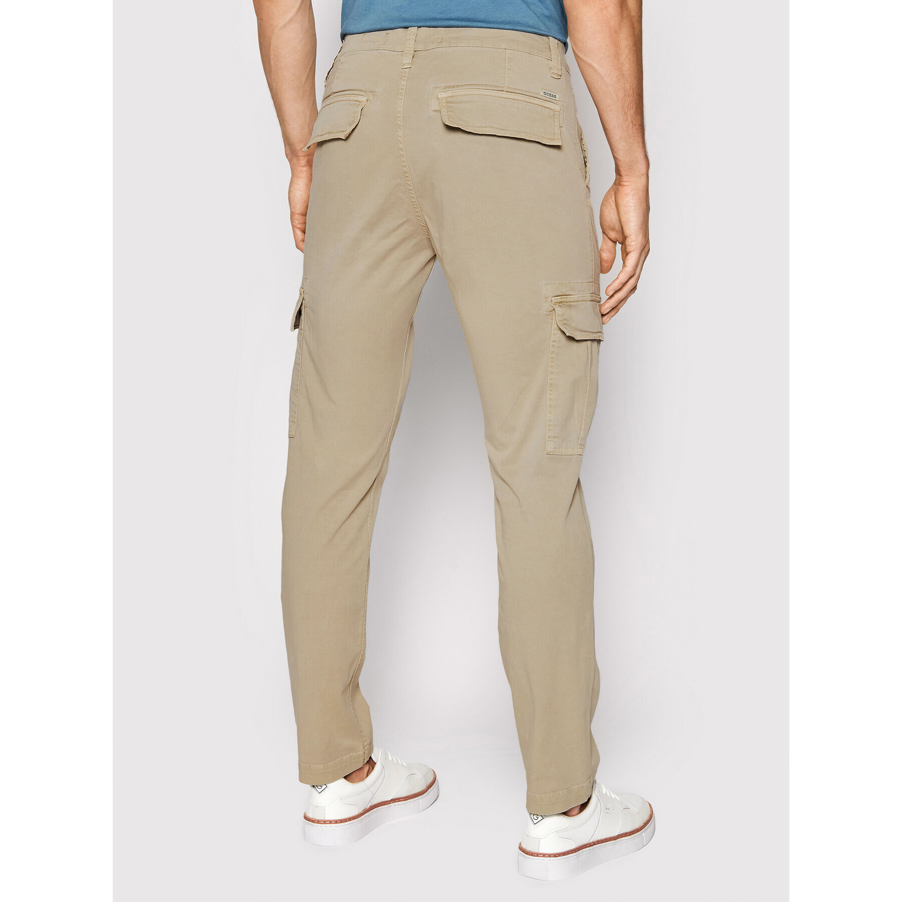 Guess Pantaloni din material M2GB27 WCNZ0 Bej Utility Fit - Pled.ro