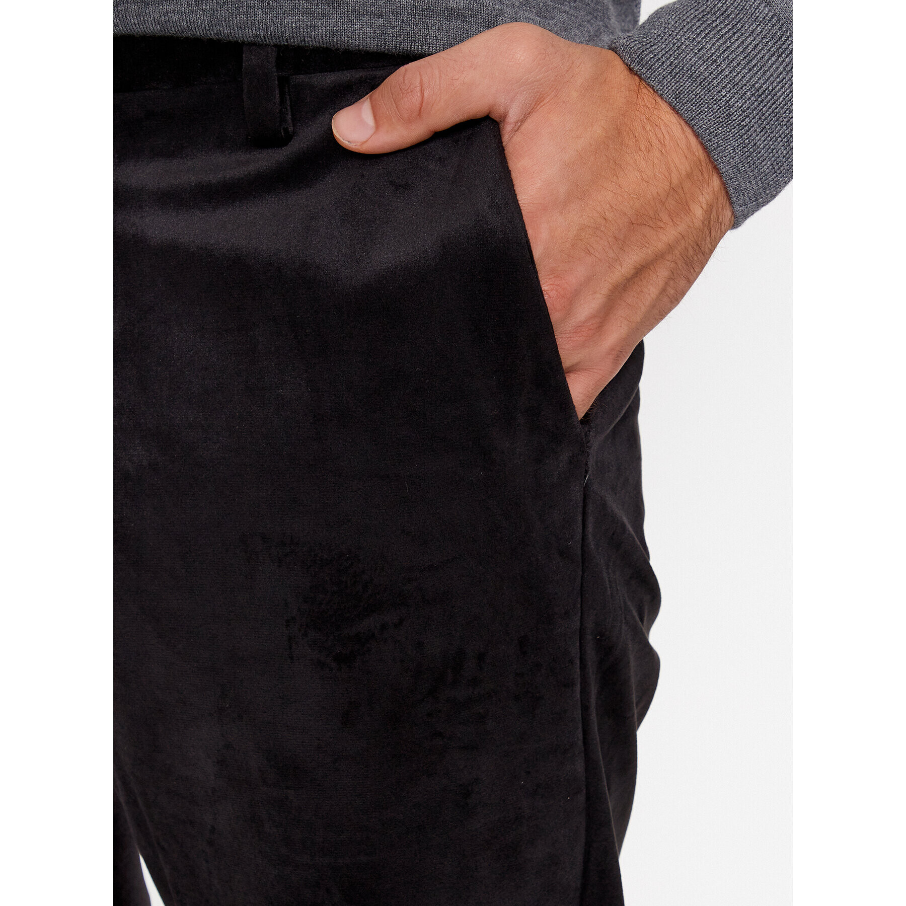 Guess Pantaloni din material M3BB41 K54M0 Negru Slim Fit - Pled.ro