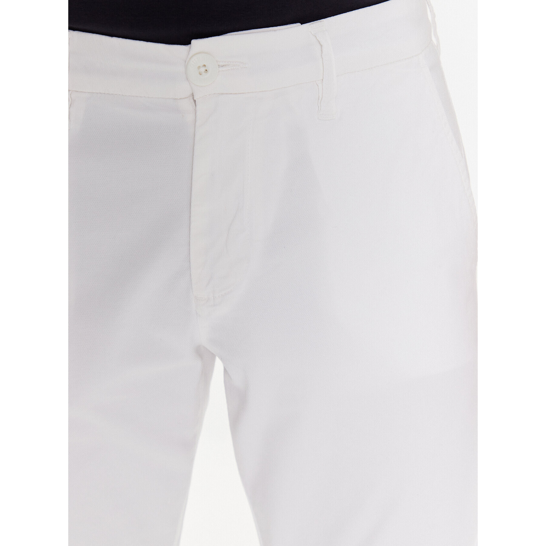 Guess Pantaloni din material Myron M3GB26 WFBW3 Alb Slim Fit - Pled.ro