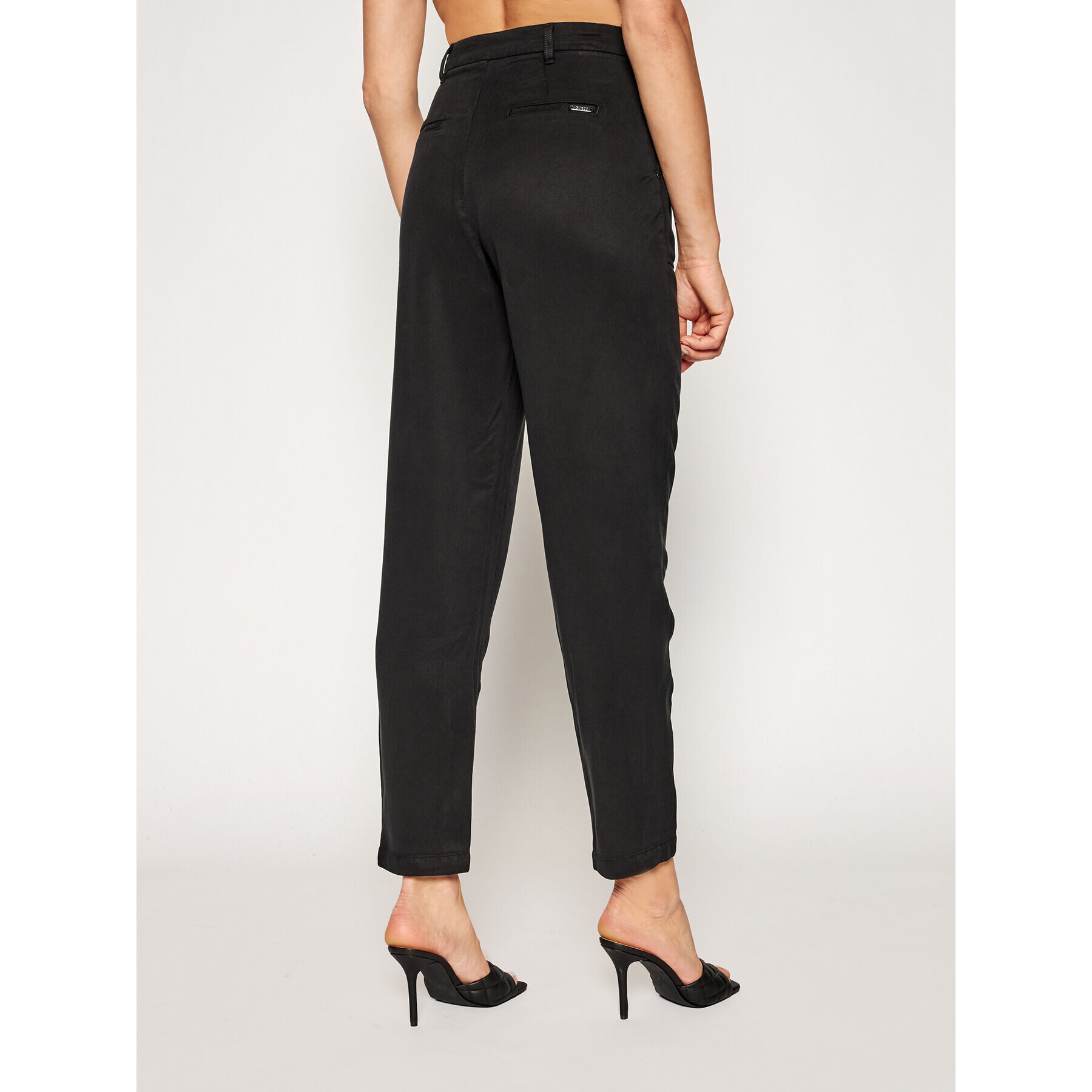 Guess Pantaloni din material Roberta W1GB71 WDP82 Negru Regular Fit - Pled.ro