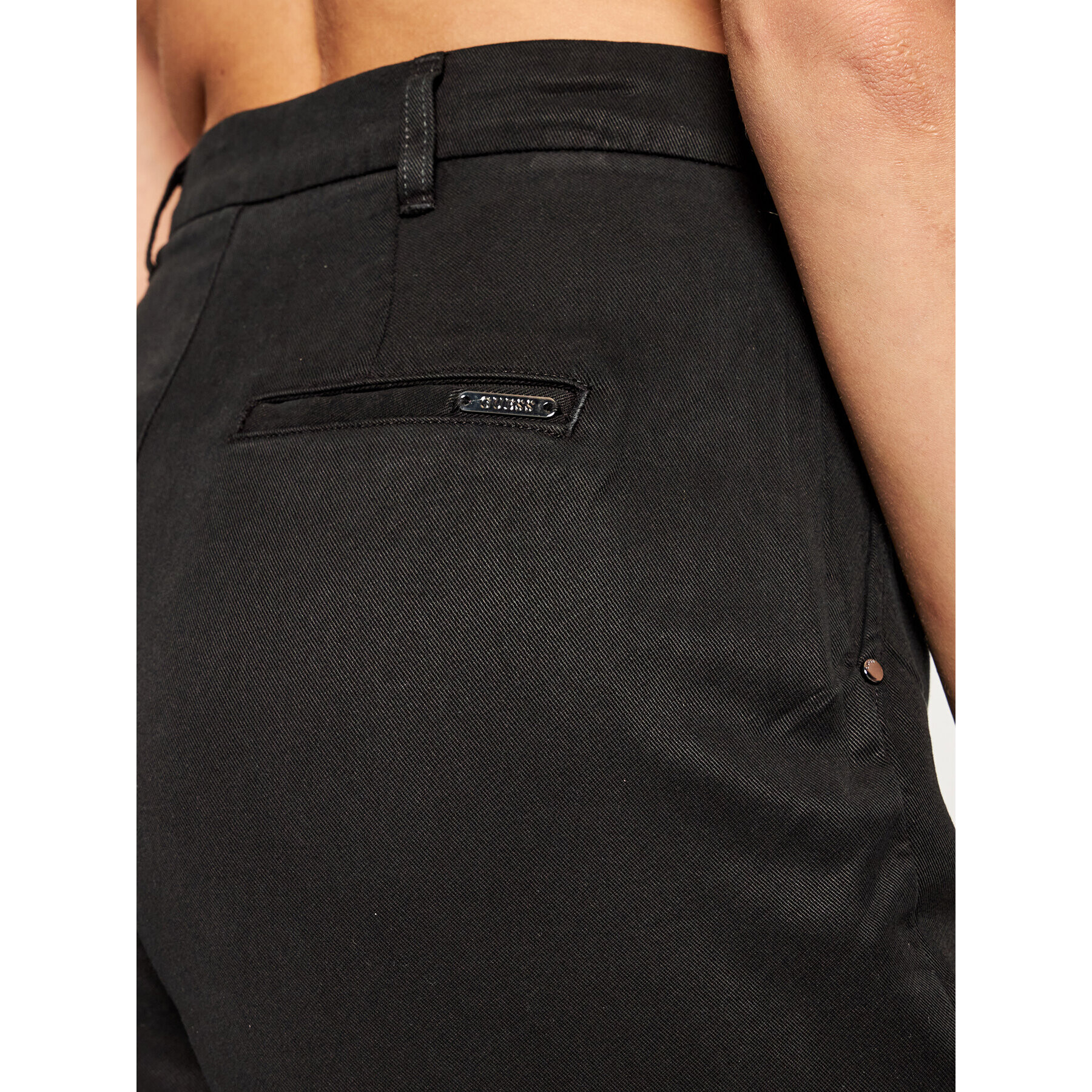 Guess Pantaloni din material Roberta W1GB71 WDP82 Negru Regular Fit - Pled.ro